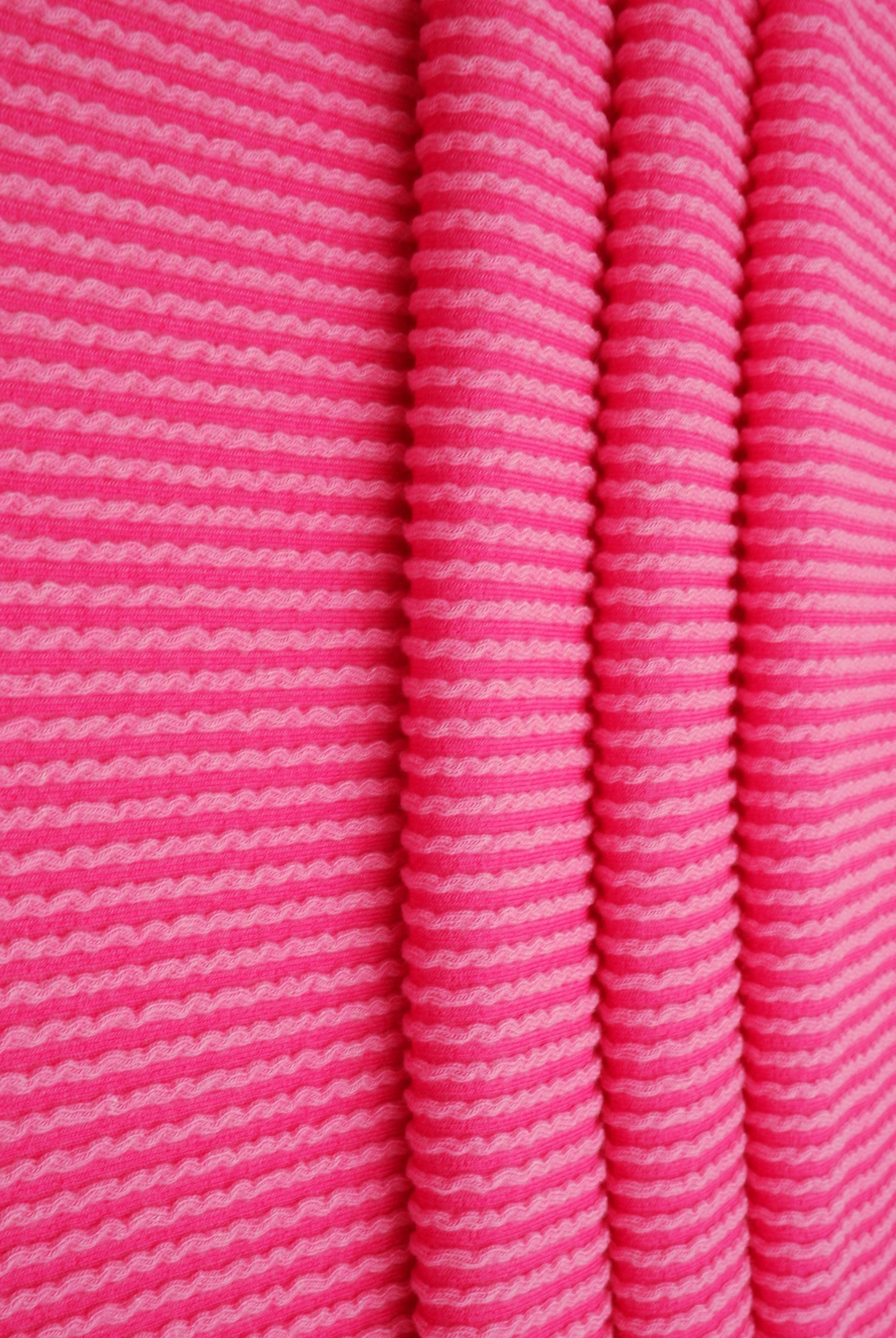 Jacquard Double Knit Rib Stretch Fabric - KNT4463