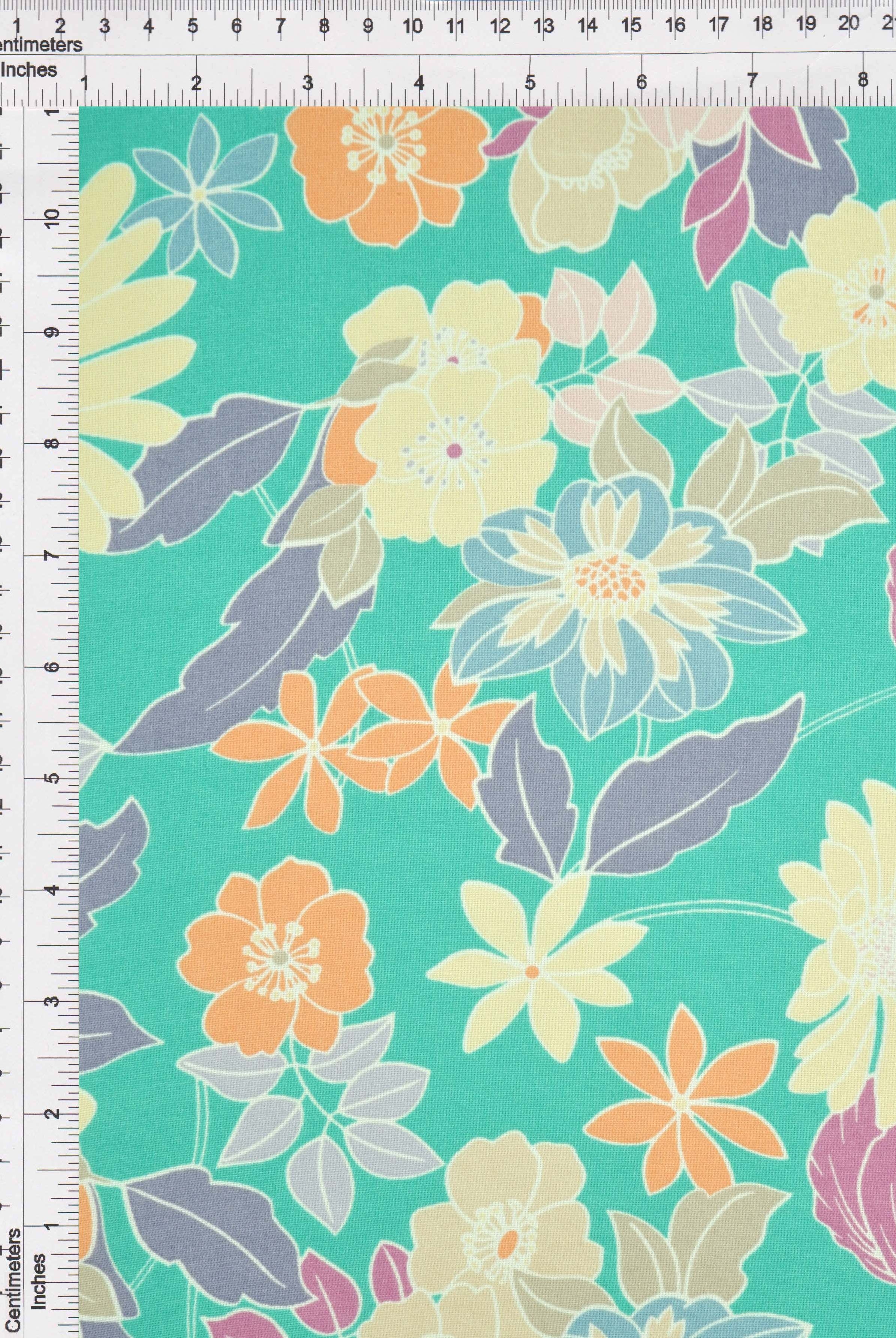 POP4178-MS11067 JADE FLOWER AIRFLOW BLOUSE BLUE BODYSUIT BOTTOMS CAMI CEY DRESS FLORAL LOUNGEWEAR PANTS PEACH PINK POLYESTER PRINT SKIRTS SUBLIMATION TOPS WOVEN