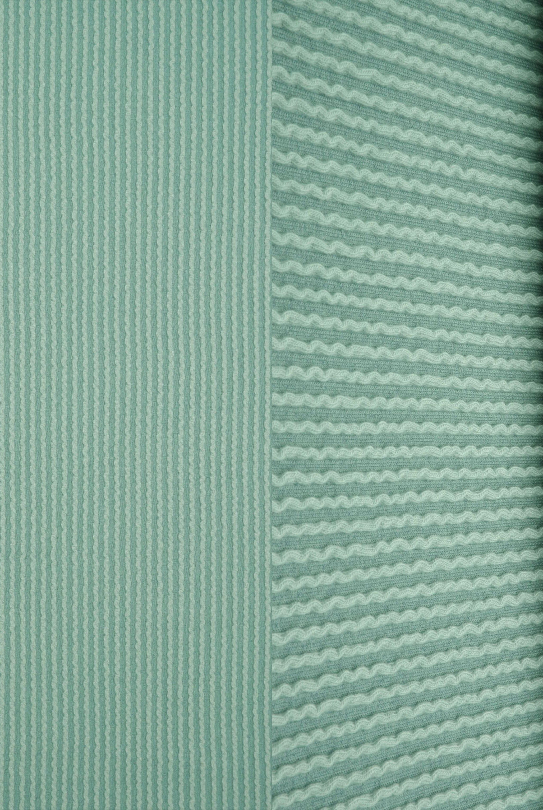 Jacquard Double Knit Rib Stretch Fabric - KNT4463