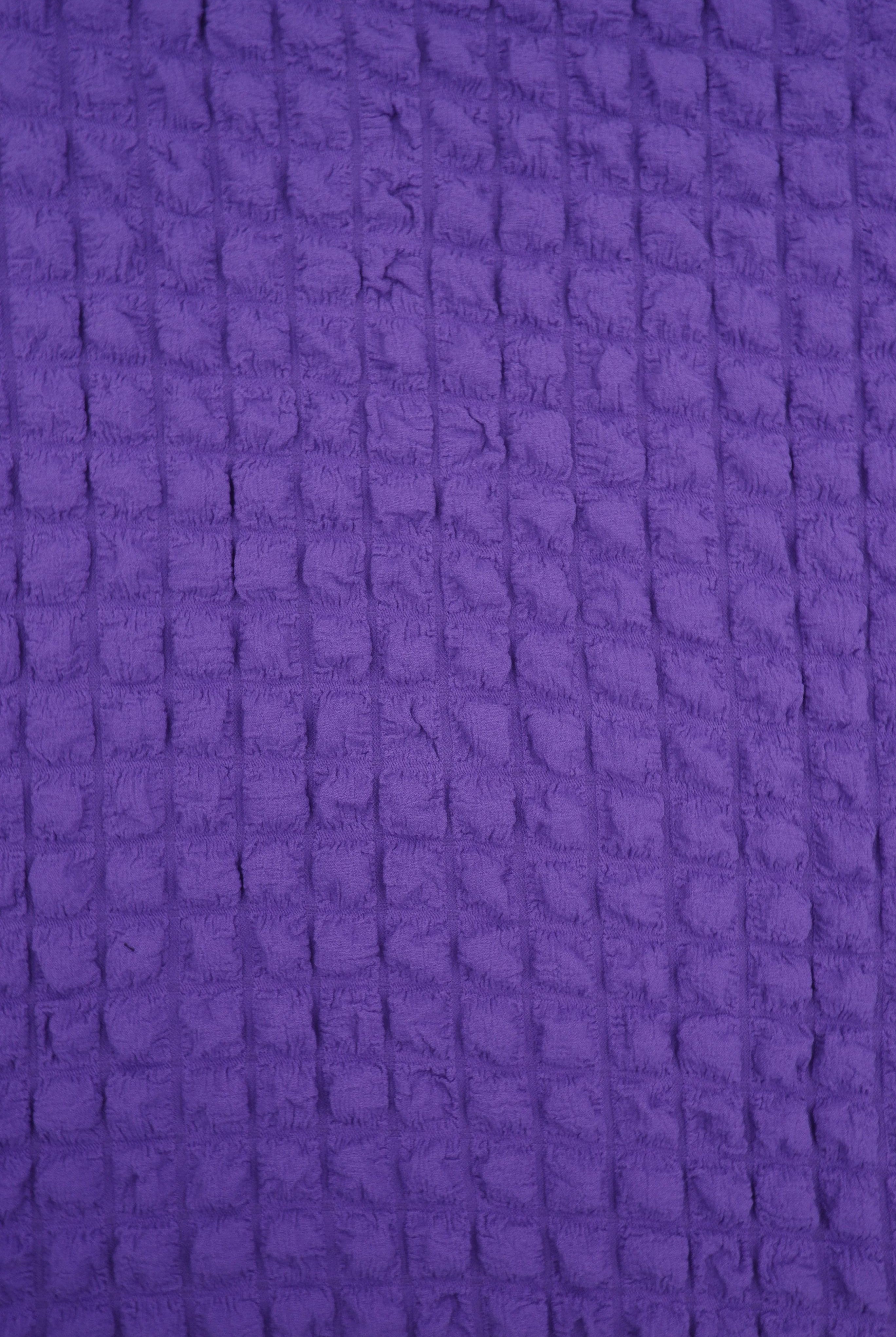 CRP4461 PURPLE BLOUSE BODYSUIT BOTTOMS CAMI DRESS JACQUARD NO-PRINT NON STRETCH PANTS POLYESTER SKIRTS SOLID SPANDEX TOPS TUNICS VIOLET WOVEN