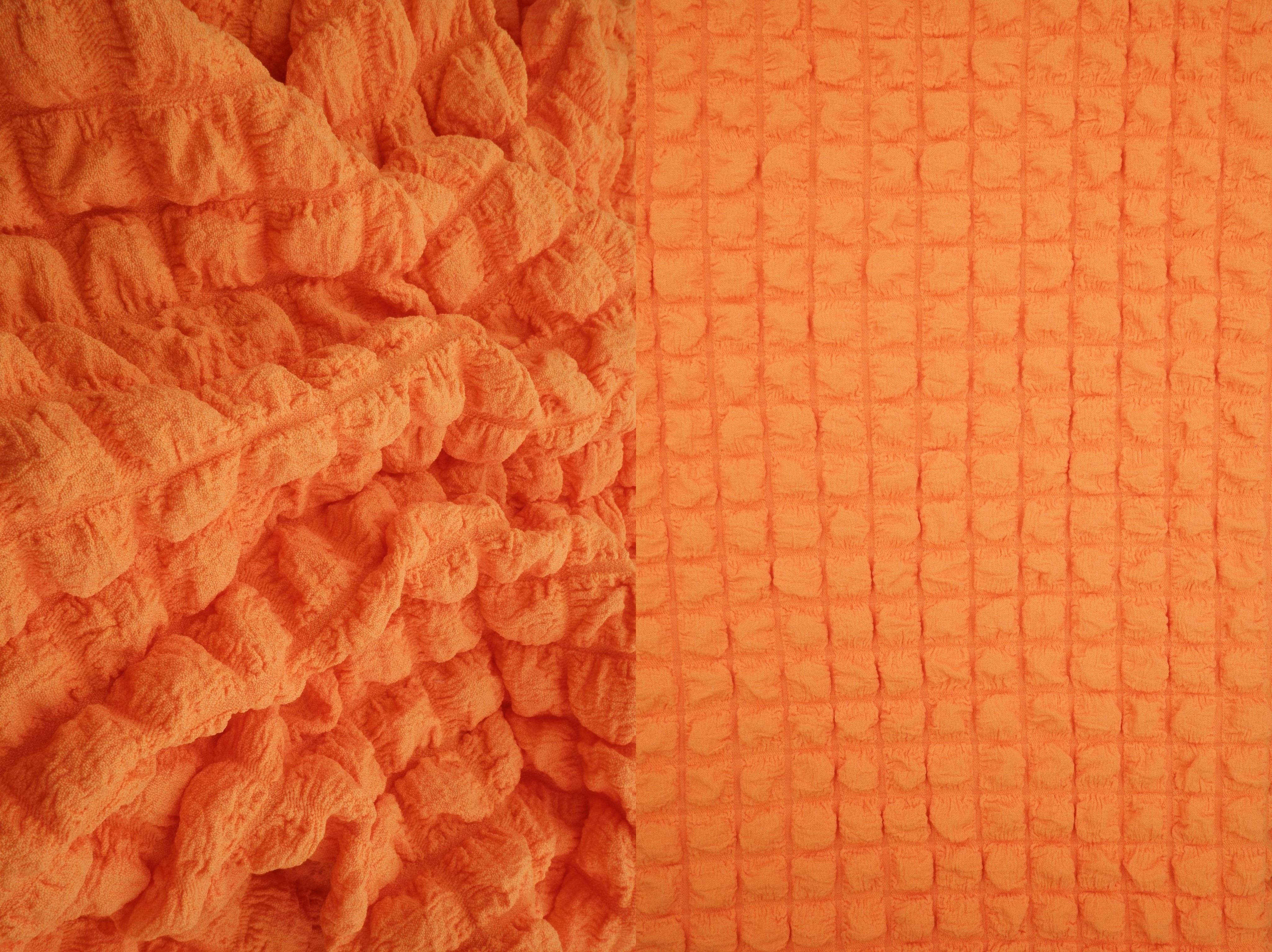 CRP4461 ORANGE LT BLOUSE BODYSUIT BOTTOMS CAMI DRESS JACQUARD NO-PRINT NON STRETCH ORANGE PANTS POLYESTER SKIRTS SOLID SPANDEX TOPS TUNICS WOVEN