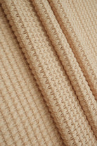 KNT4190 TAUPE ACTIVEWEAR BOTTOMS CAMI DRESS KNIT LOUNGEWEAR NO-PRINT POLYESTER RAYON SOLID SPANDEX STRETCH SWEATER TOPS TUNICS WAFFLE