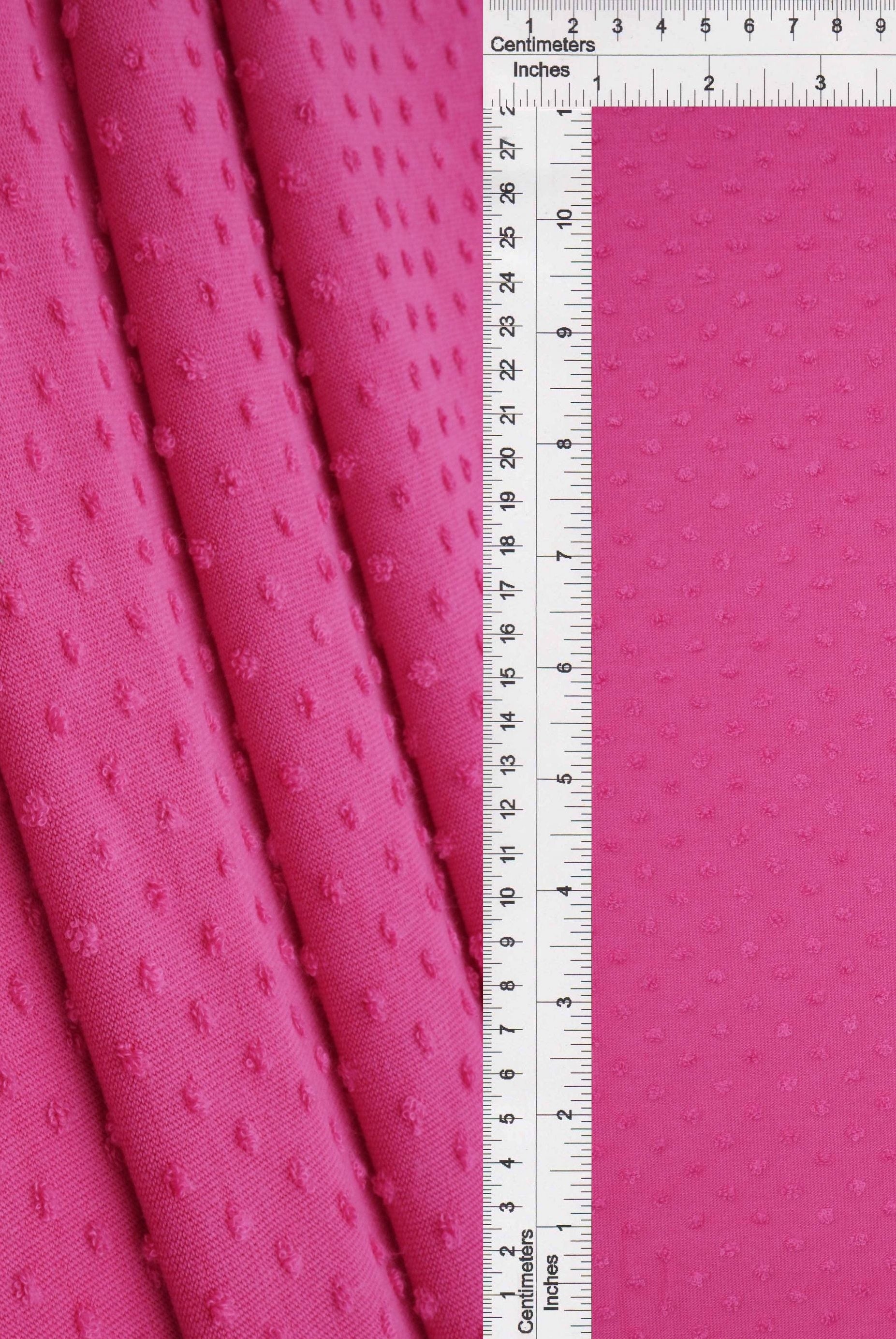 Jacquard Swiss Dot Stretch Knit Fabric - KNT4225