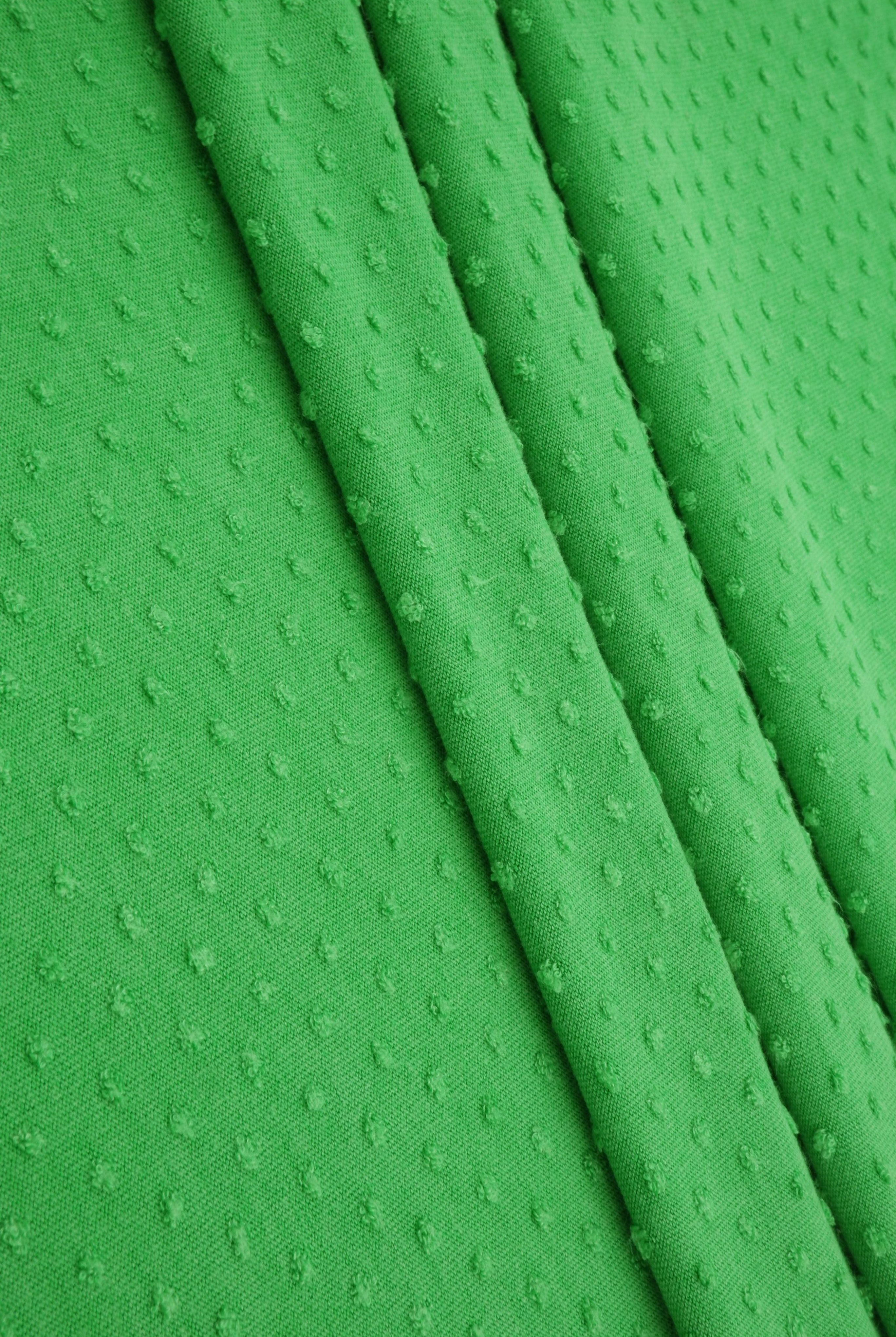 Jacquard Swiss Dot Stretch Knit Fabric - KNT4225