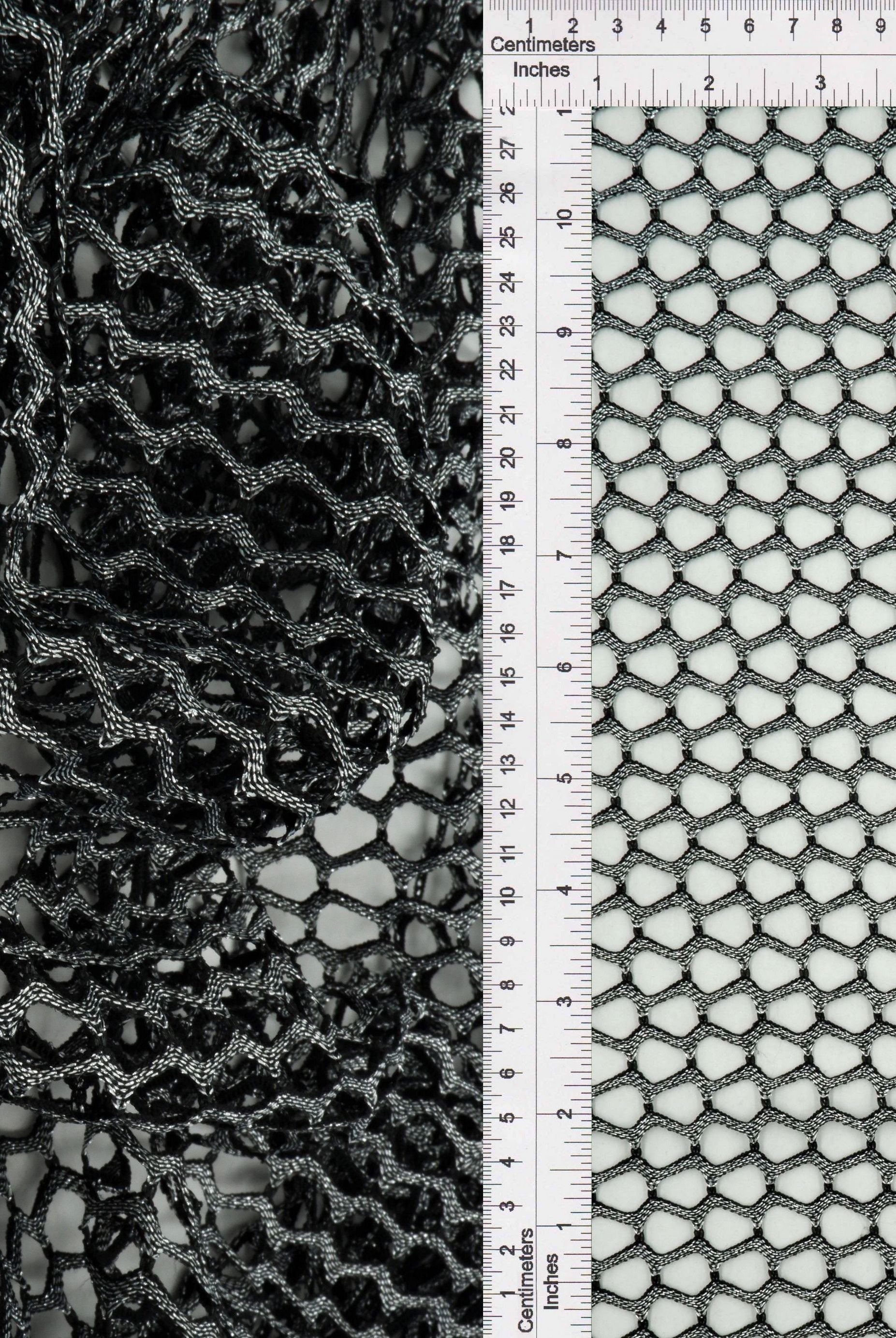 Lurex Fishnet Mesh Stretch Fabric - MESH-4467