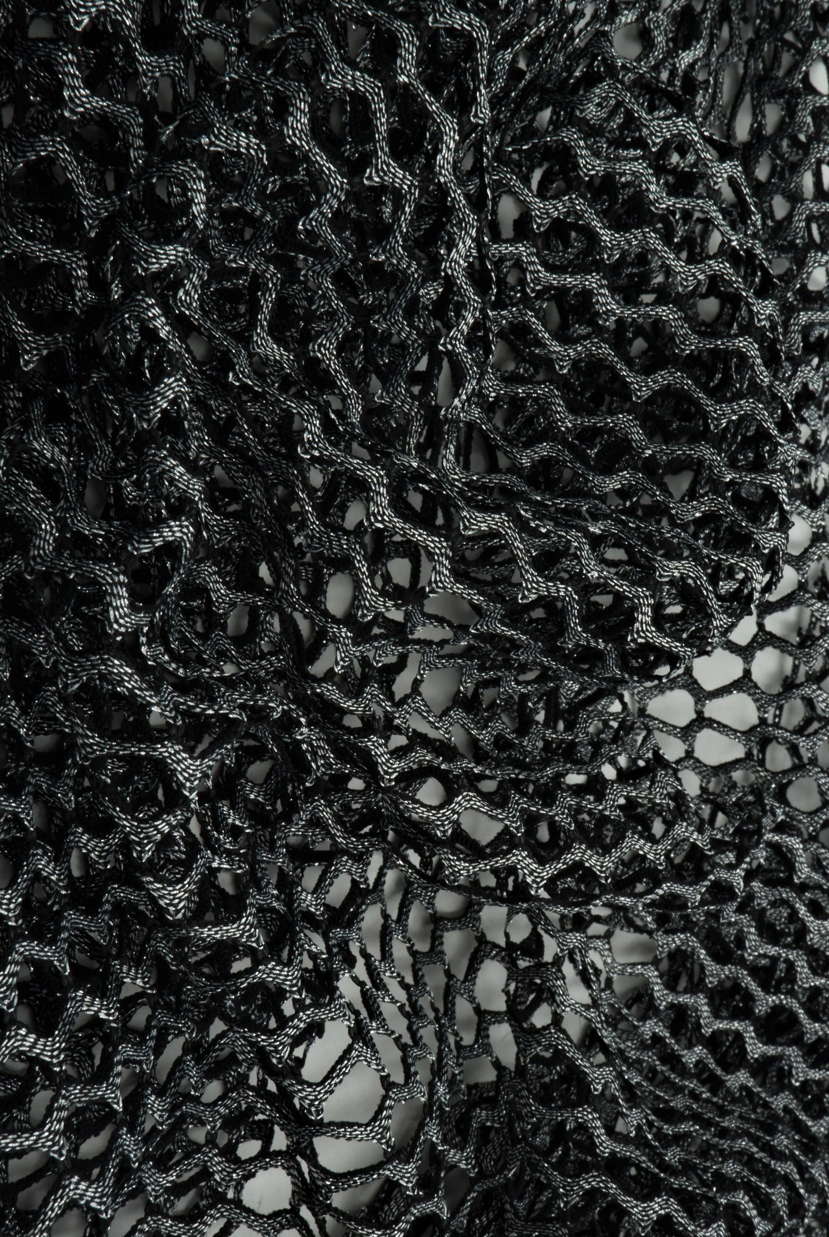 Lurex Fishnet Mesh Stretch Fabric - MESH-4467