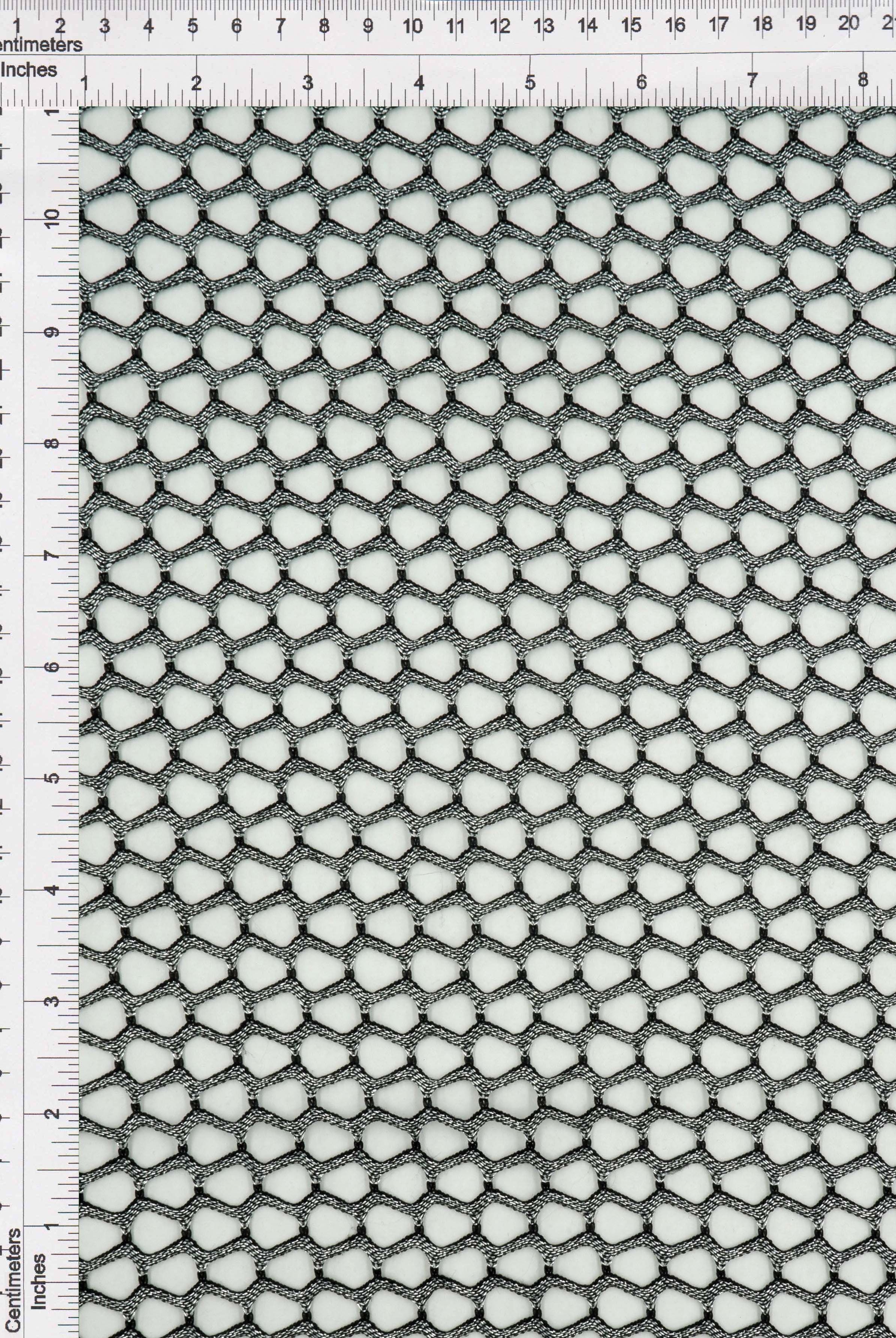 Lurex Fishnet Mesh Stretch Fabric - MESH-4467
