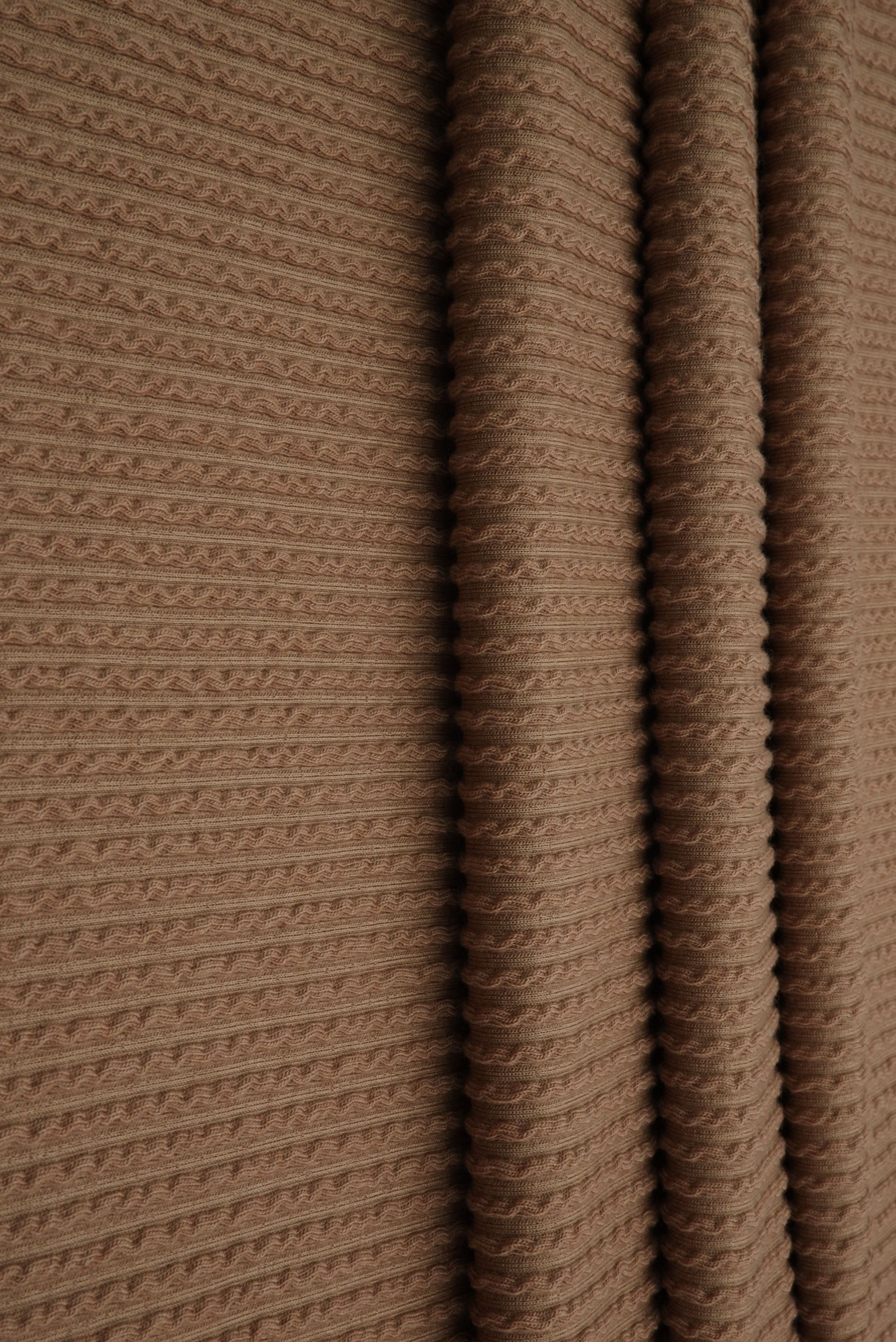 KNT4204 MOCHA BIKER SHORTS BODYSUIT BOTTOMS BROWN DOUBLE KNIT DRESS NO-PRINT PANTS POLYESTER RAYON RIB SKIRTS SOLID SPANDEX STRETCH TOPS TUNICS URBAN