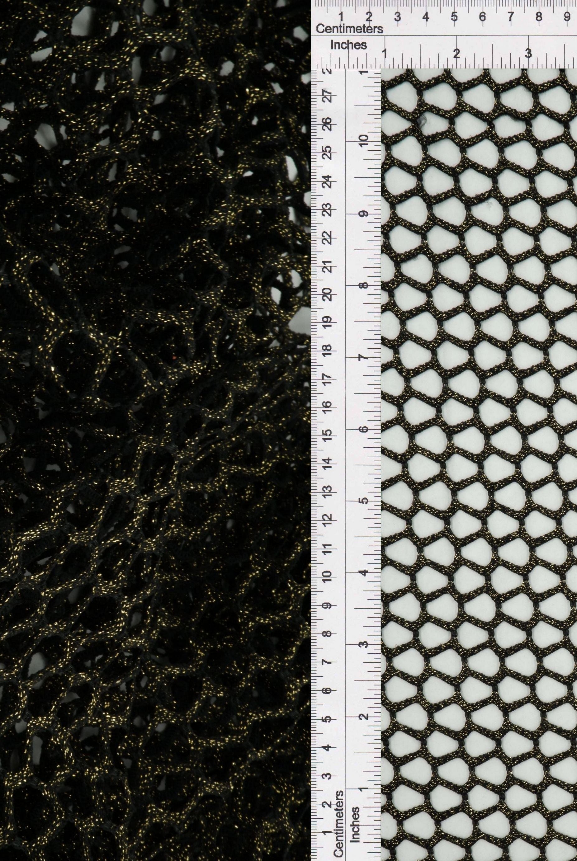 Lurex Fishnet Mesh Stretch Fabric - MESH-4467