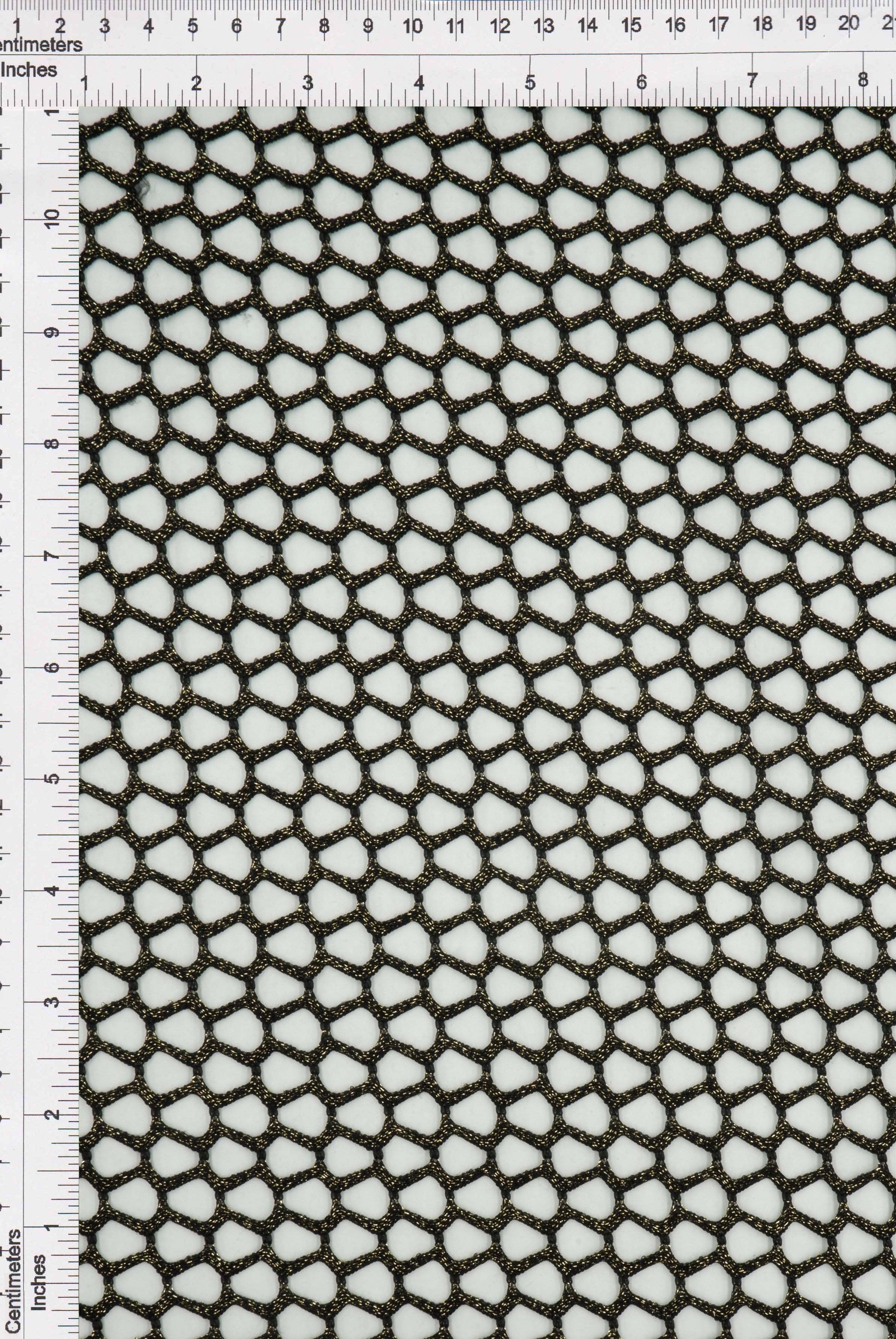 Lurex Fishnet Mesh Stretch Fabric - MESH-4467