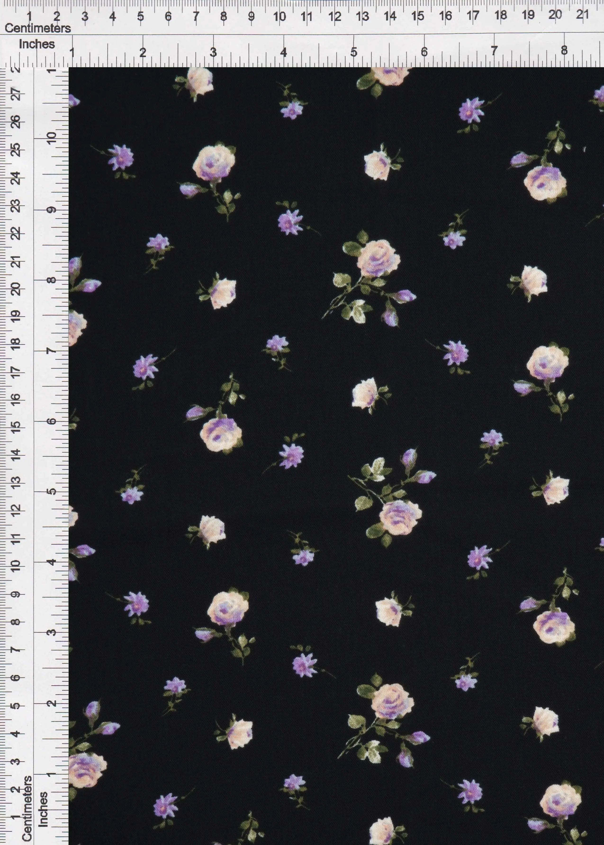 POP4178-MS11118 BLACK FLOWER AIRFLOW BLACK BLOUSE BODYSUIT BOTTOMS CAMI CEY CREAM DITSY DRESS FLORAL LAVANDER LOUNGEWEAR PANTS POLYESTER PRINT SKIRTS SUBLIMATION TOPS WOVEN