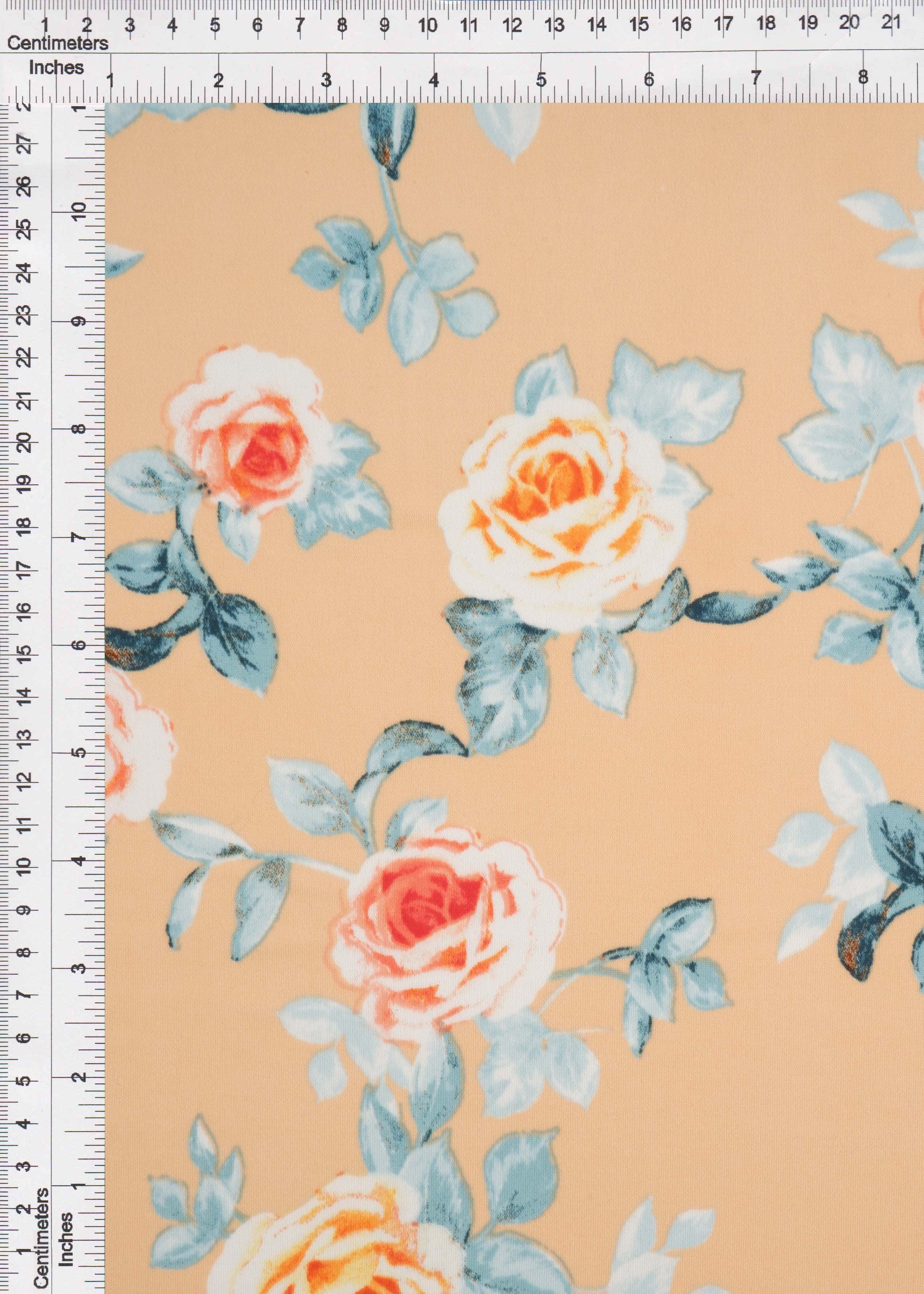 ITY-MS11116B PEACH FLOWER ACTIVEWEAR BIKER SHORTS BLOUSE BODYSUIT BOTTOMS DRESS FLORAL ITY KOREAN KNIT LOUNGEWEAR PANTS POLYESTER PRINT SKIRTS SPANDEX TOPS TUNICS