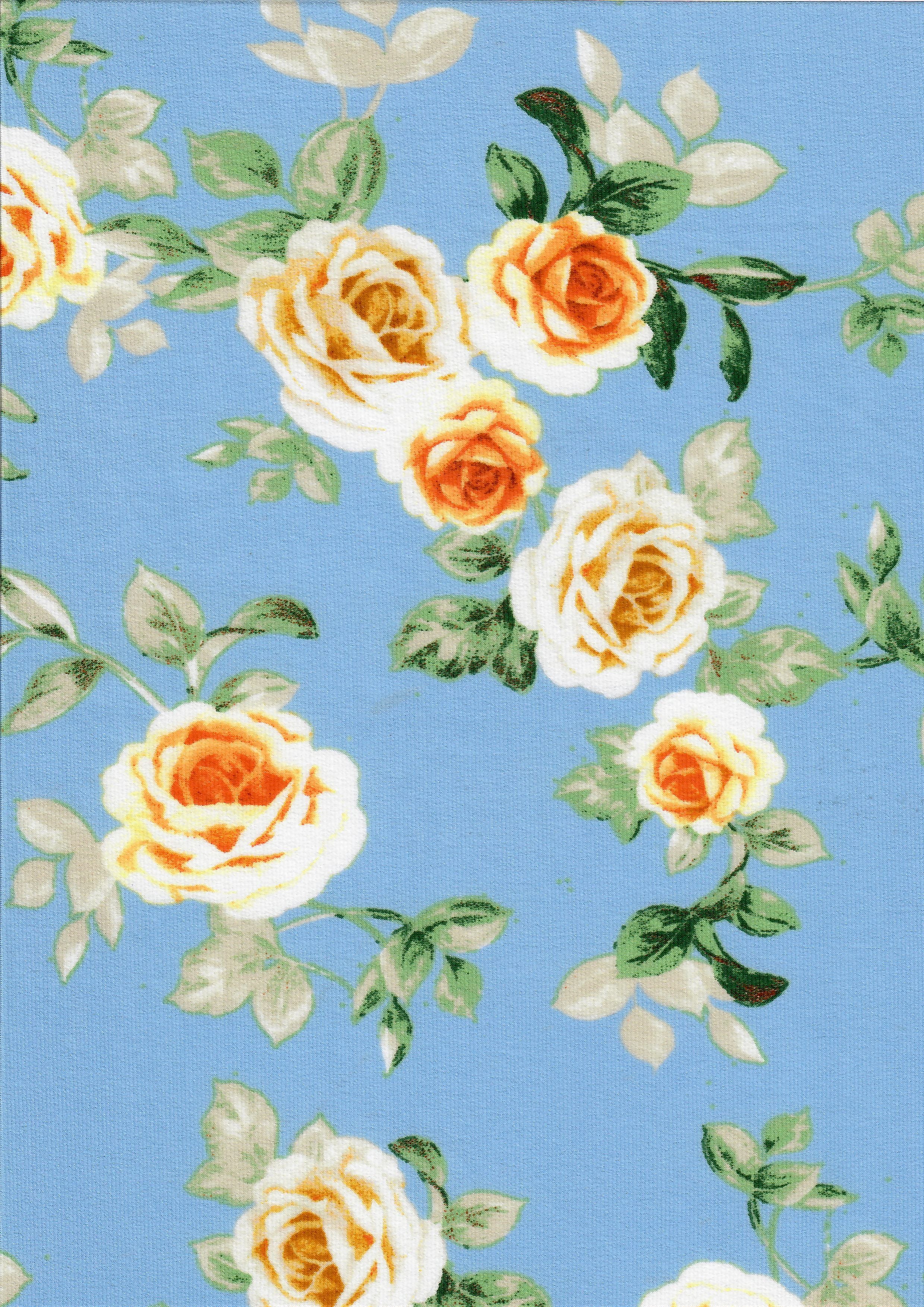 ITY-MS11116B BLUE LT FLOWER ACTIVEWEAR BIKER SHORTS BLOUSE BODYSUIT BOTTOMS DRESS FLORAL ITY KOREAN KNIT LOUNGEWEAR PANTS POLYESTER PRINT SKIRTS SPANDEX TOPS TUNICS