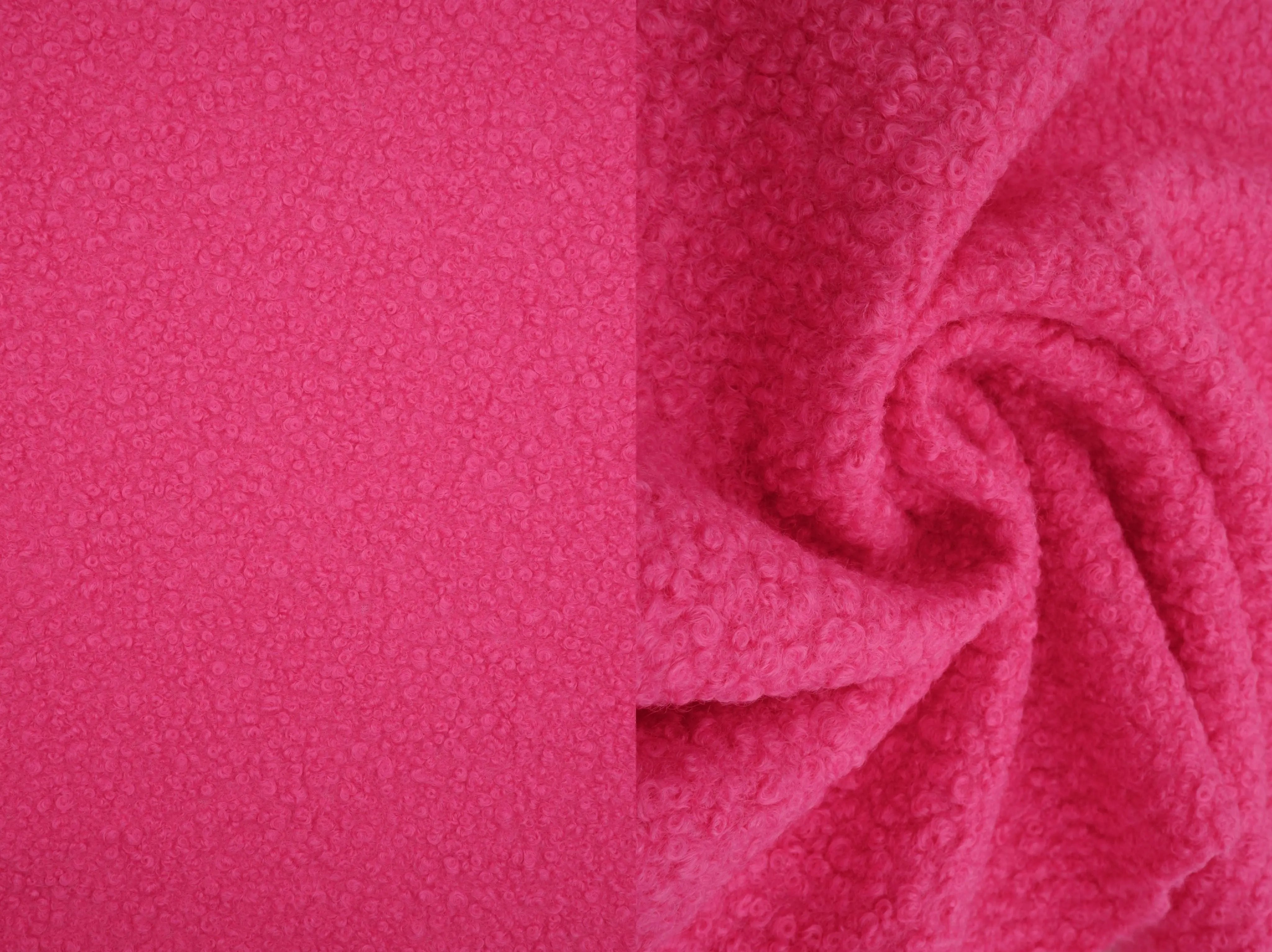 Fake Wool Two-Tone Stretch Knit Fabric - KNT4136