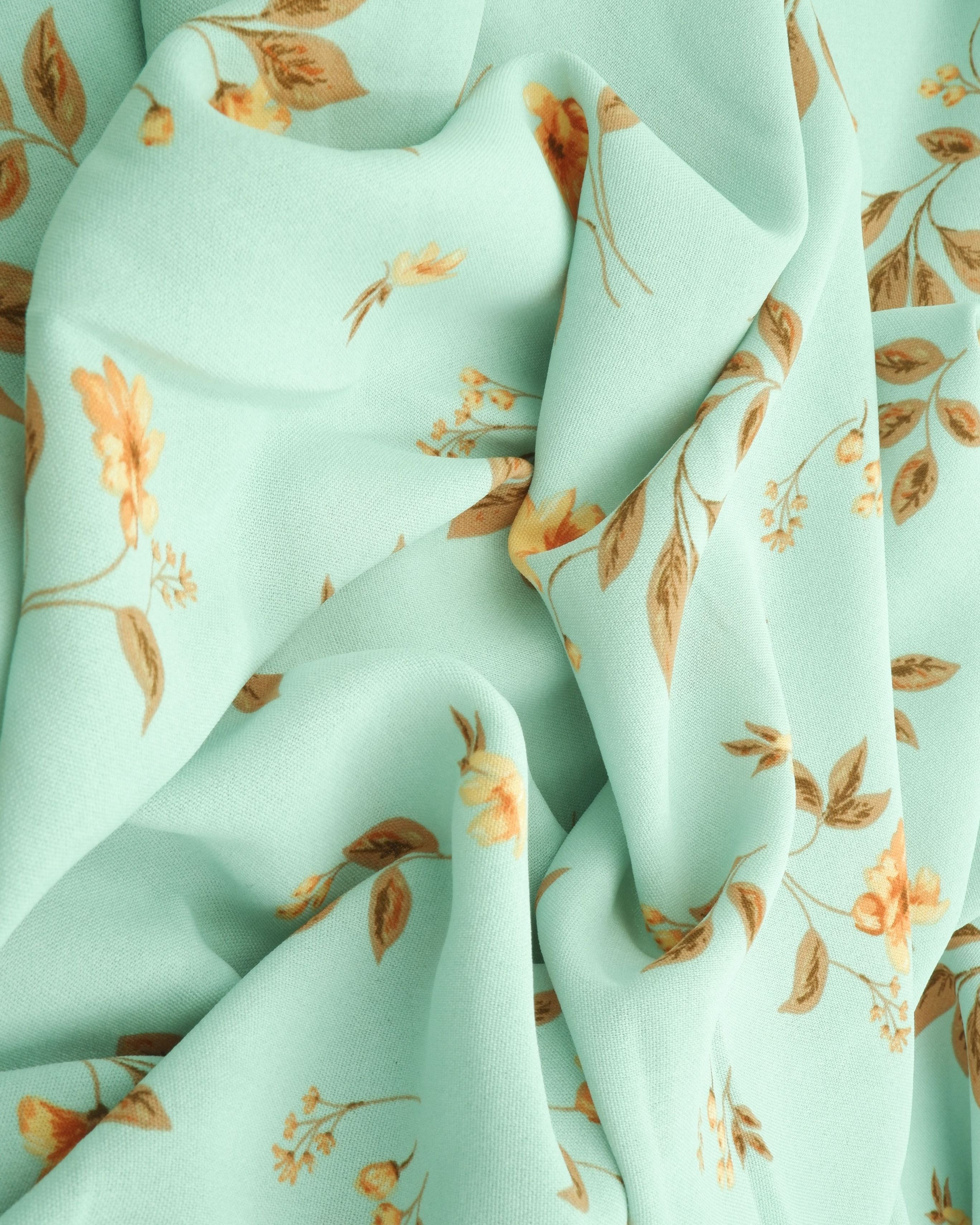 POP4178-MS10084 SEAFOAM FLOWER AIRFLOW BLOUSE BODYSUIT BOTTOMS BROWN CAMI CEY DRESS FLORAL GREEN LOUNGEWEAR PANTS PEACH POLYESTER PRINT SKIRTS SUBLIMATION TOPS WOVEN