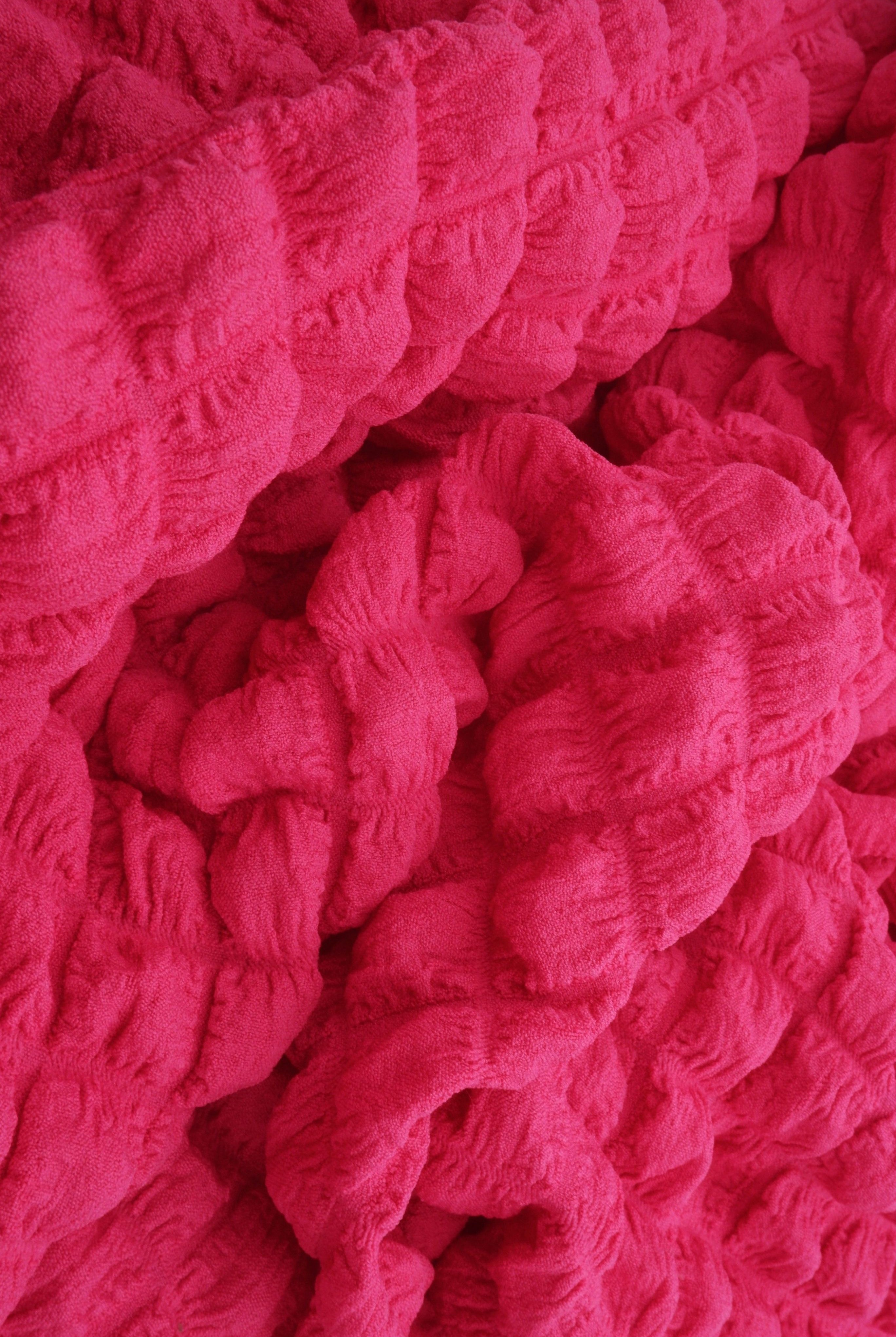 CRP4461 PINK HOT BLOUSE BODYSUIT BOTTOMS CAMI DRESS JACQUARD NO-PRINT NON STRETCH PANTS PINK POLYESTER SKIRTS SOLID SPANDEX TOPS TUNICS WOVEN