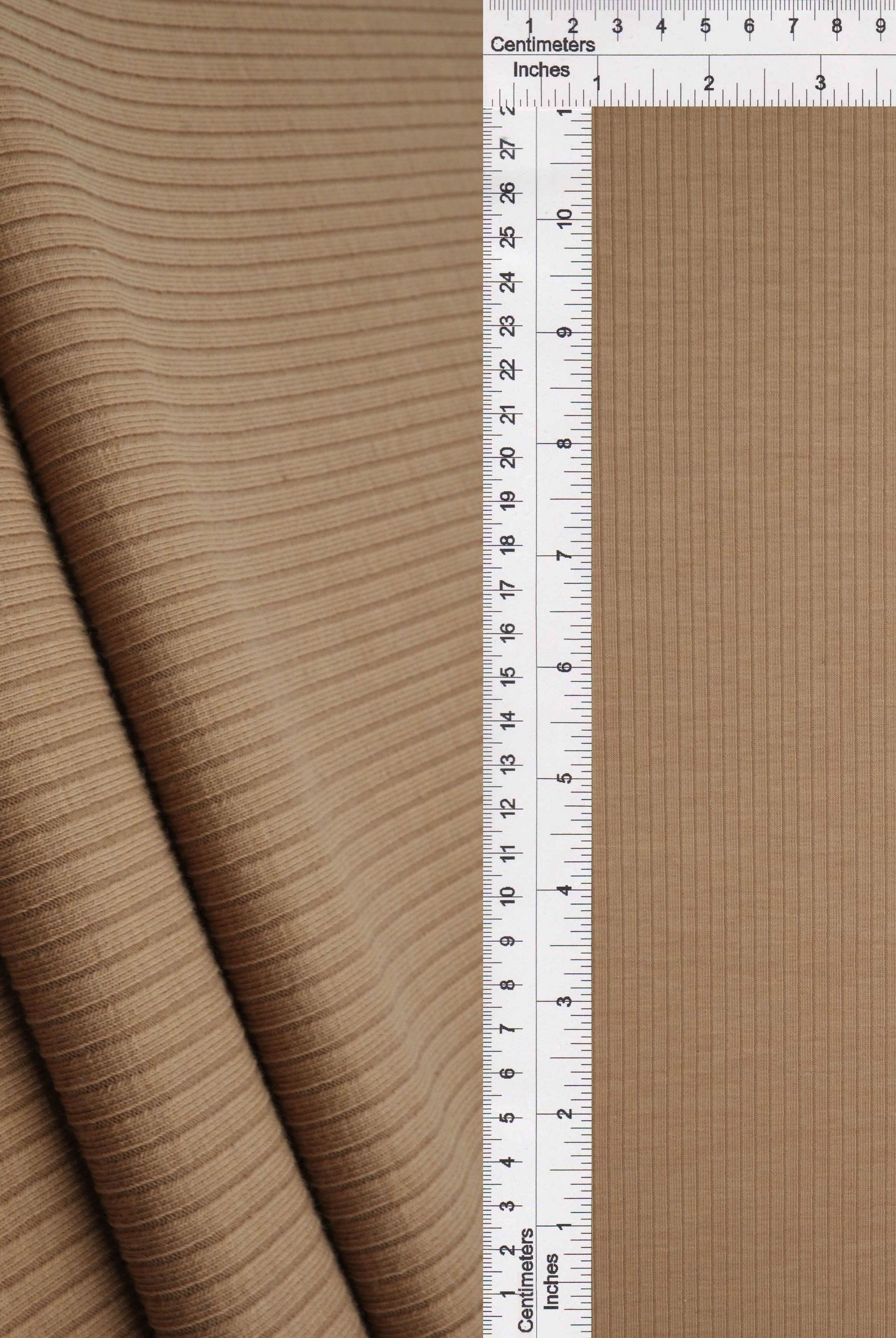 KNT4469 CAMEL BODYSUIT BOTTOMS BROWN CAMI DRESS KNIT NO-PRINT POLYESTER RAYON RIBBED SKIRTS SOLID-B SPANDEX STRETCH TOPS