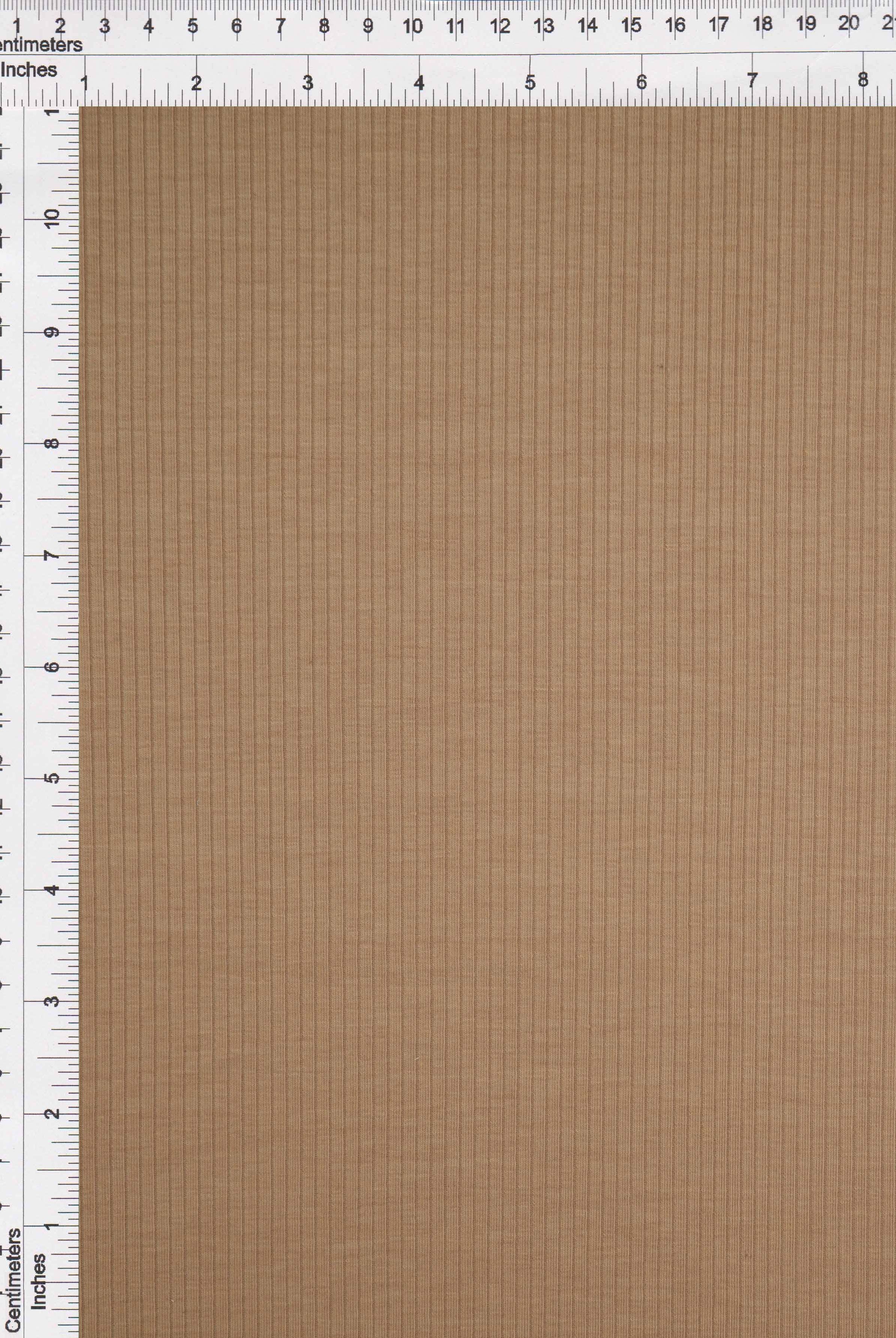 KNT4469 CAMEL BODYSUIT BOTTOMS BROWN CAMI DRESS KNIT NO-PRINT POLYESTER RAYON RIBBED SKIRTS SOLID-B SPANDEX STRETCH TOPS