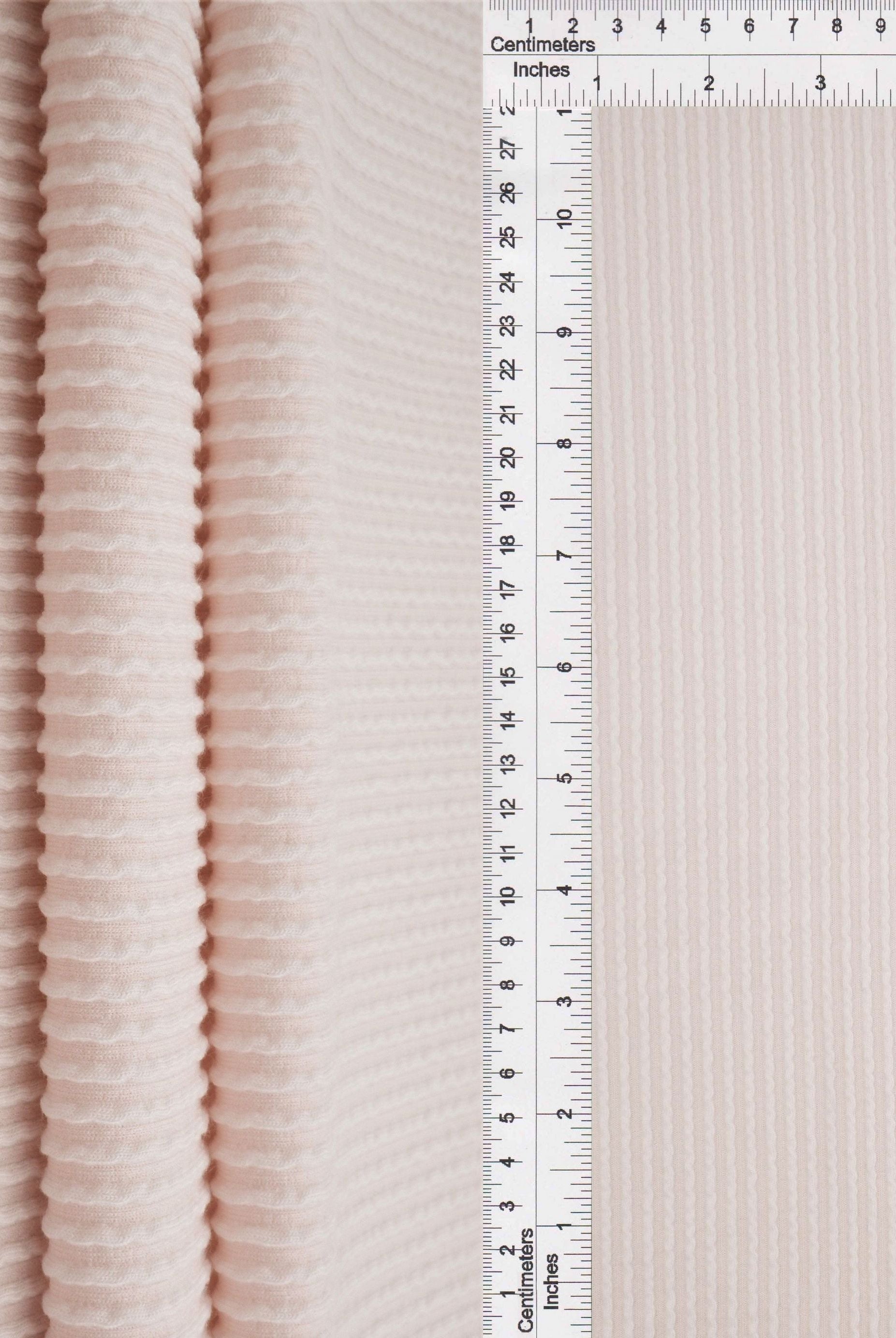 Jacquard Double Knit Rib Stretch Fabric - KNT4463