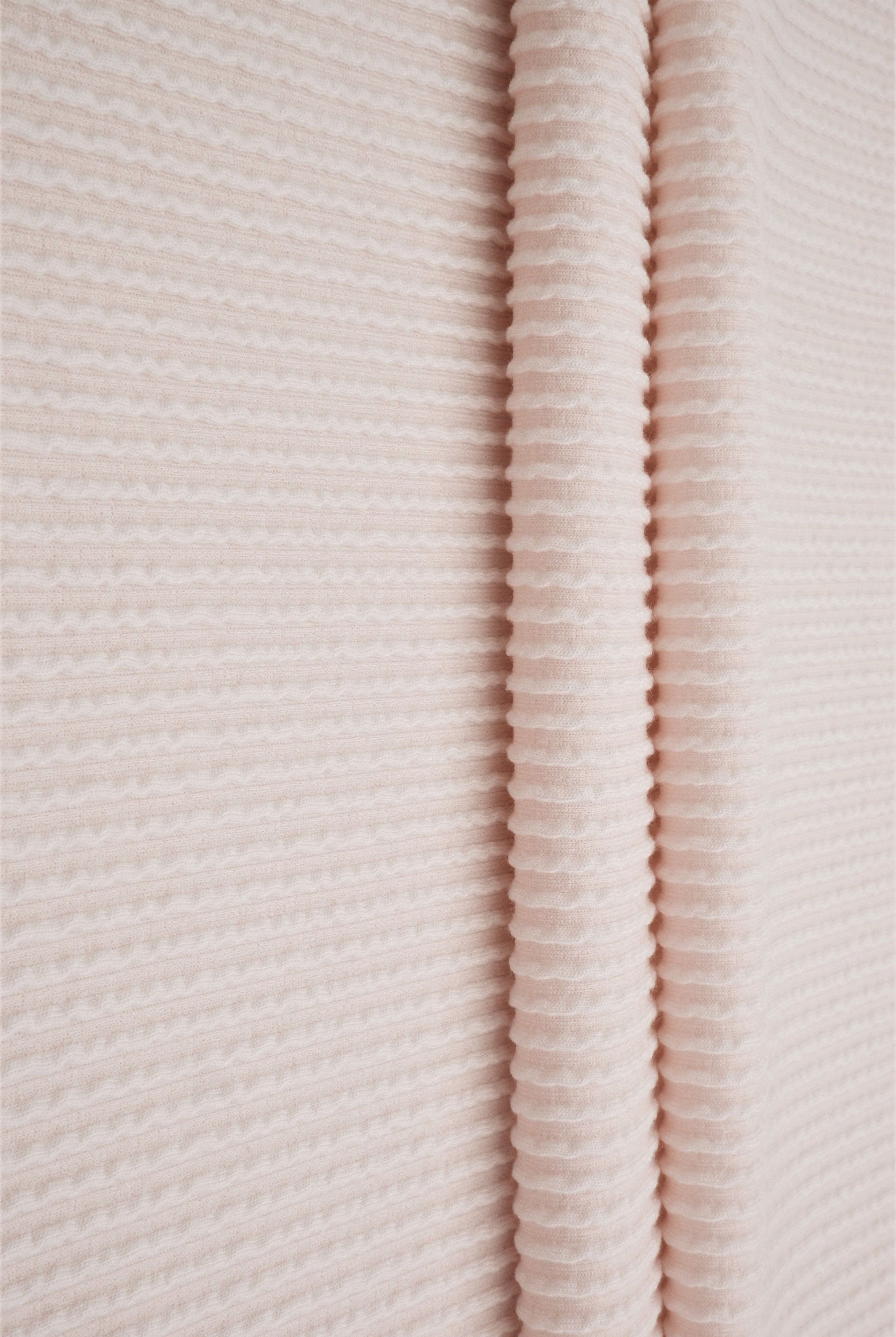 Jacquard Double Knit Rib Stretch Fabric - KNT4463