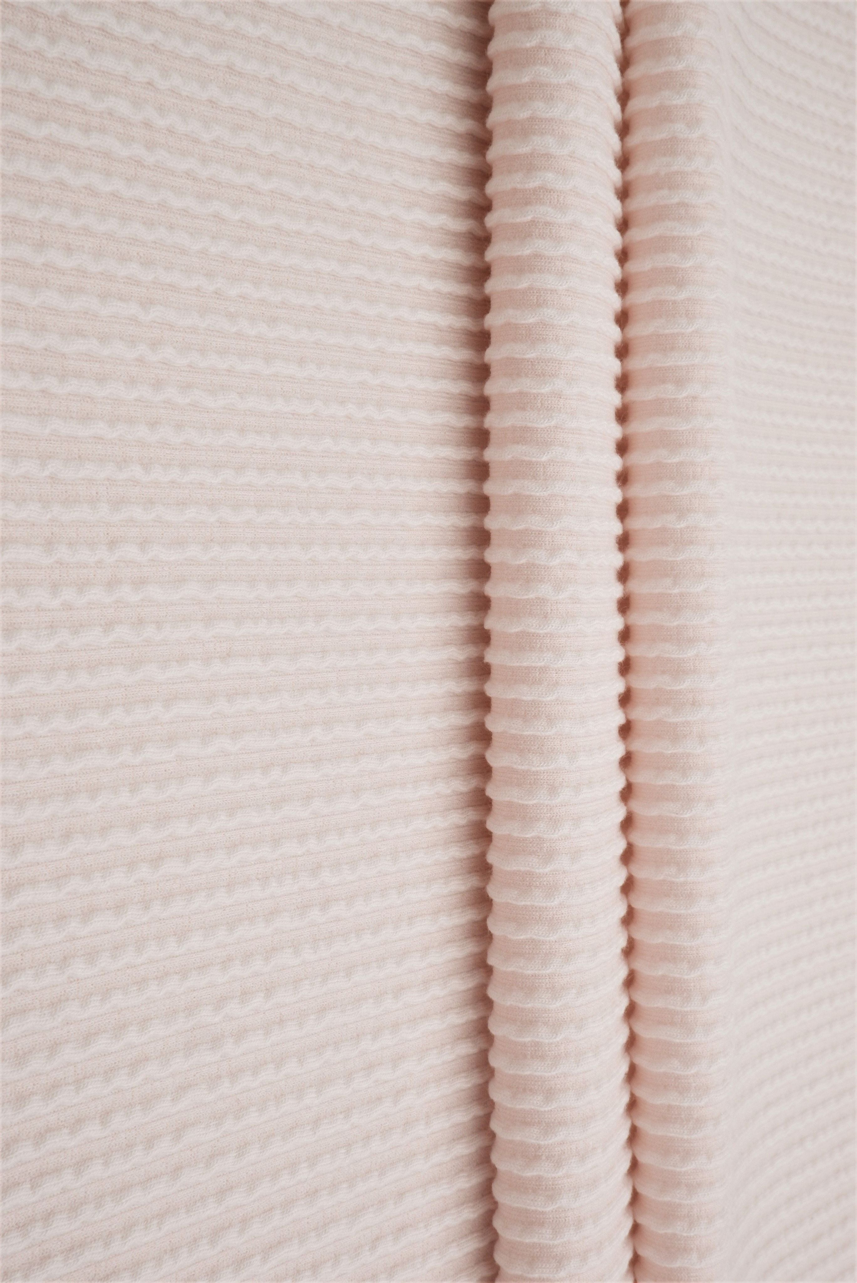 Jacquard Double Knit Rib Stretch Fabric - KNT4463