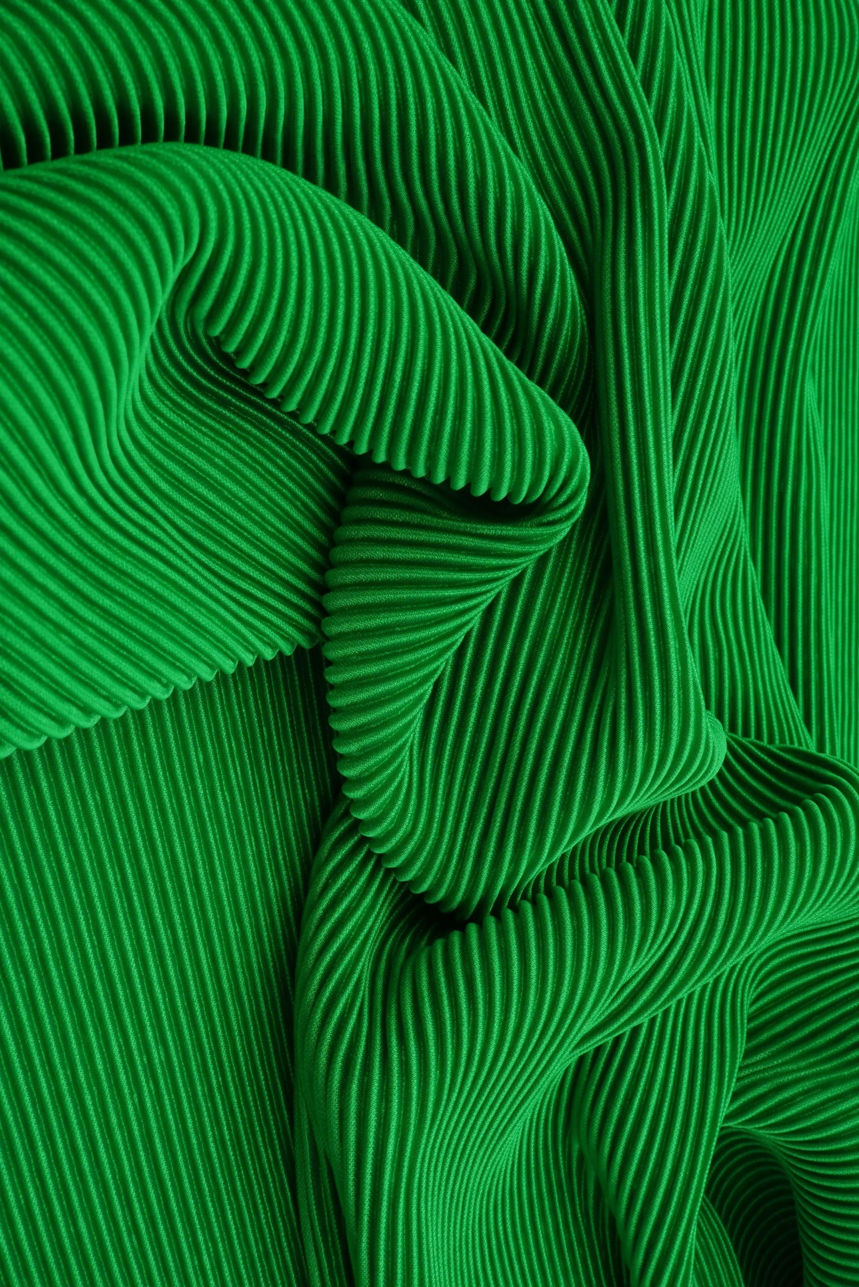 Bodre Interlock Pleated Solid Knit Fabric - KNT3696