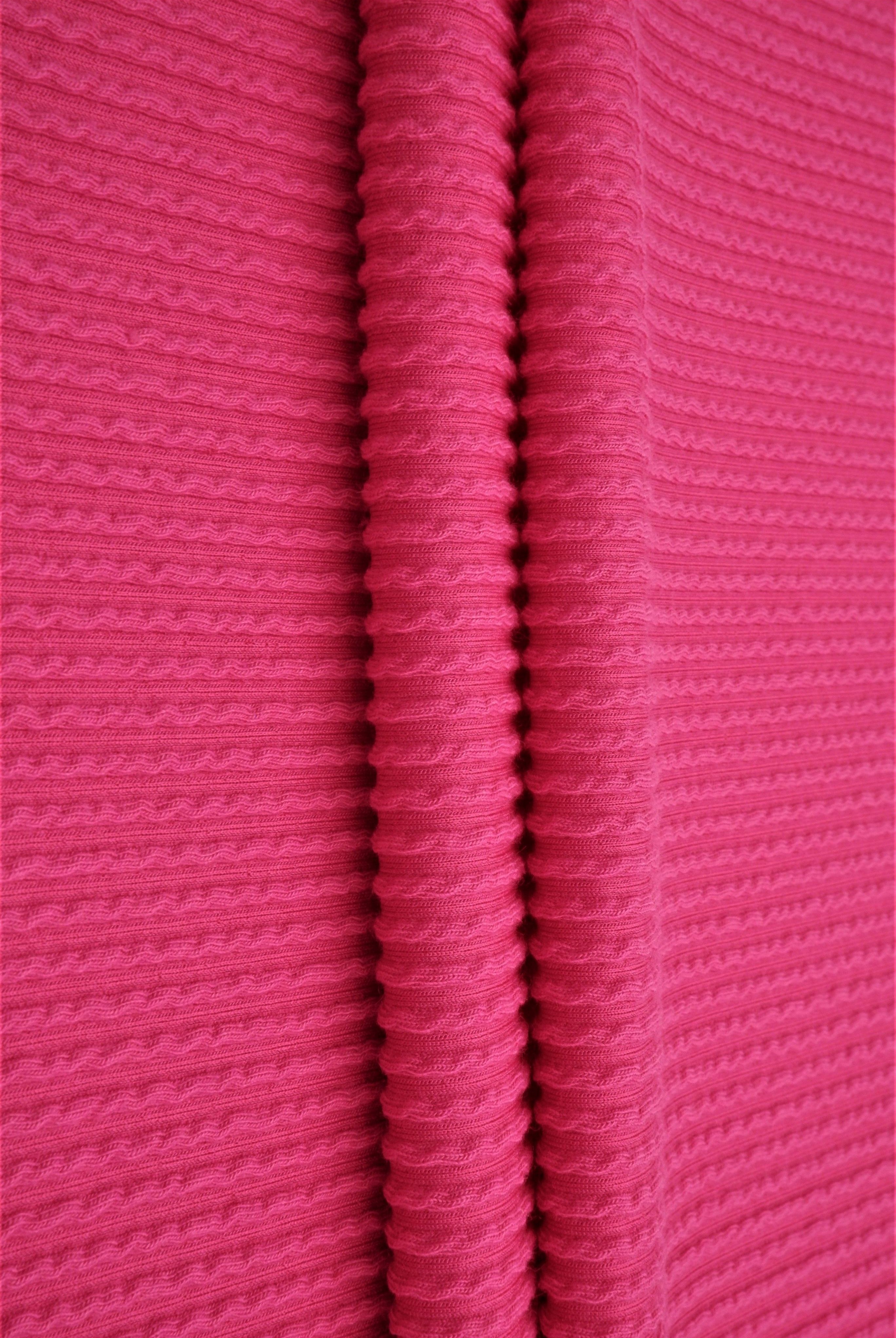 KNT4204 FUCHSIA BIKER SHORTS BODYSUIT BOTTOMS DOUBLE KNIT DRESS FUSCHIA NO-PRINT PANTS PINK POLYESTER RAYON RIB SKIRTS SOLID SPANDEX STRETCH TOPS TUNICS URBAN