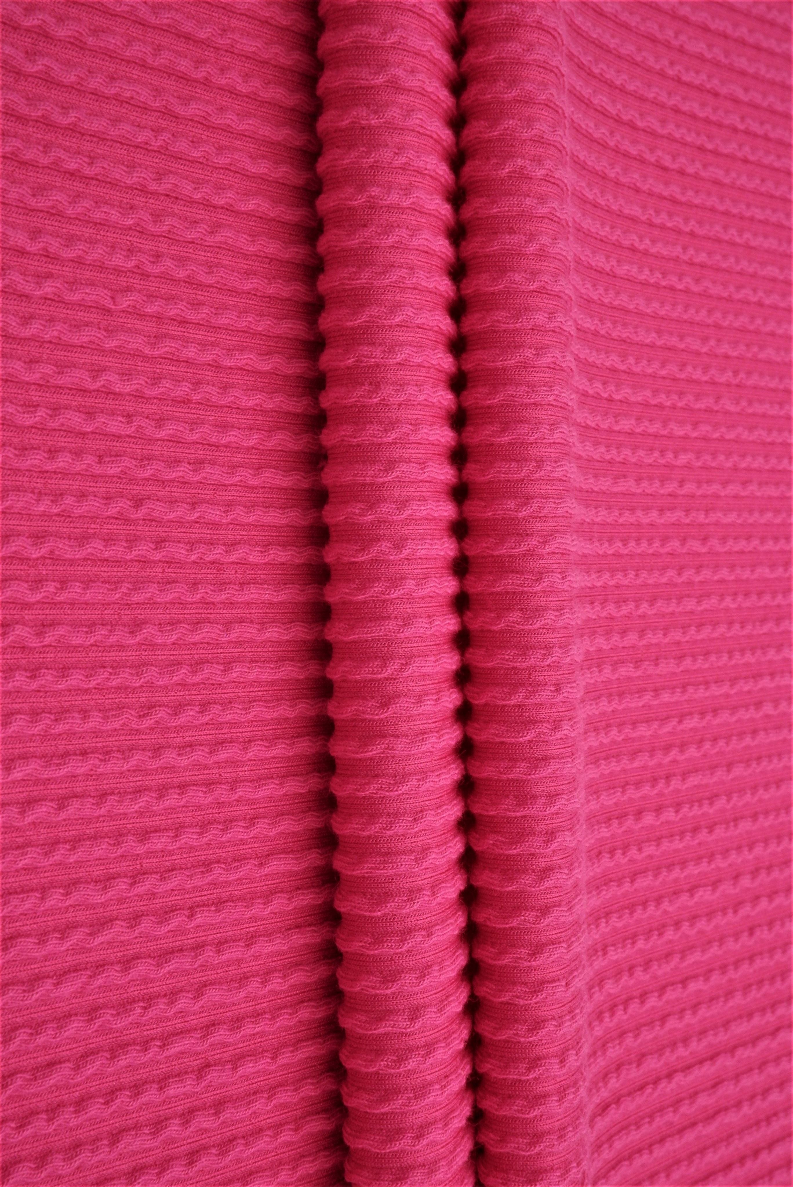 KNT4204 FUCHSIA BIKER SHORTS BODYSUIT BOTTOMS DOUBLE KNIT DRESS FUSCHIA NO-PRINT PANTS PINK POLYESTER RAYON RIB SKIRTS SOLID SPANDEX STRETCH TOPS TUNICS URBAN