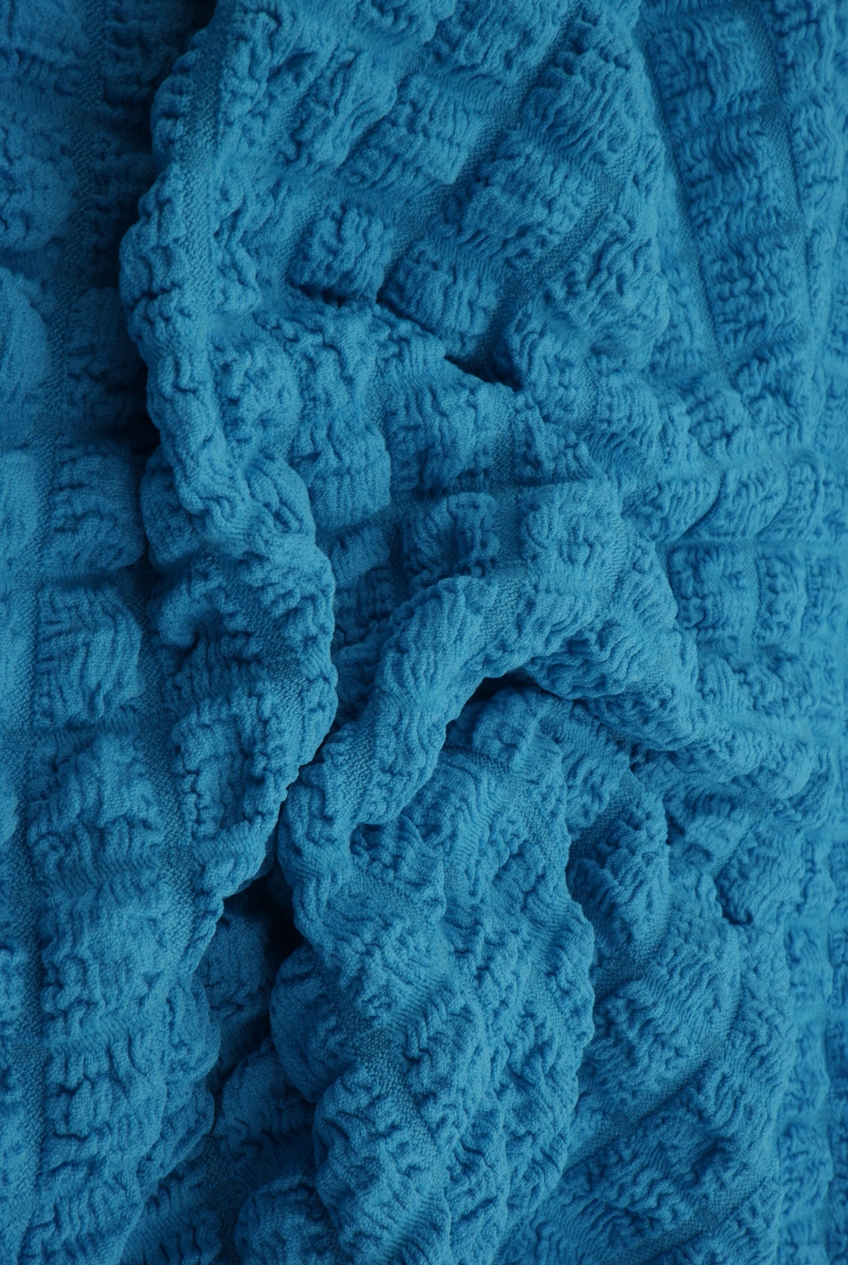 CRP4461 BLUE JEWEL BLOUSE BLUE BODYSUIT BOTTOMS CAMI DRESS JACQUARD NO-PRINT NON STRETCH PANTS POLYESTER SKIRTS SOLID SPANDEX TOPS TUNICS WOVEN