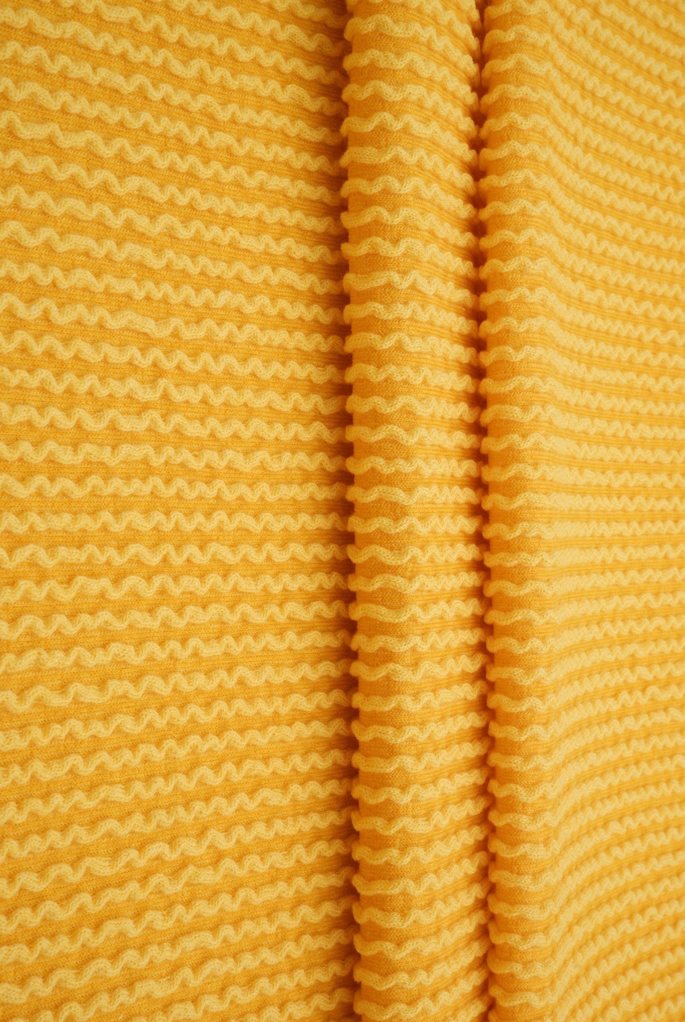 Jacquard Double Knit Rib Stretch Fabric - KNT4463