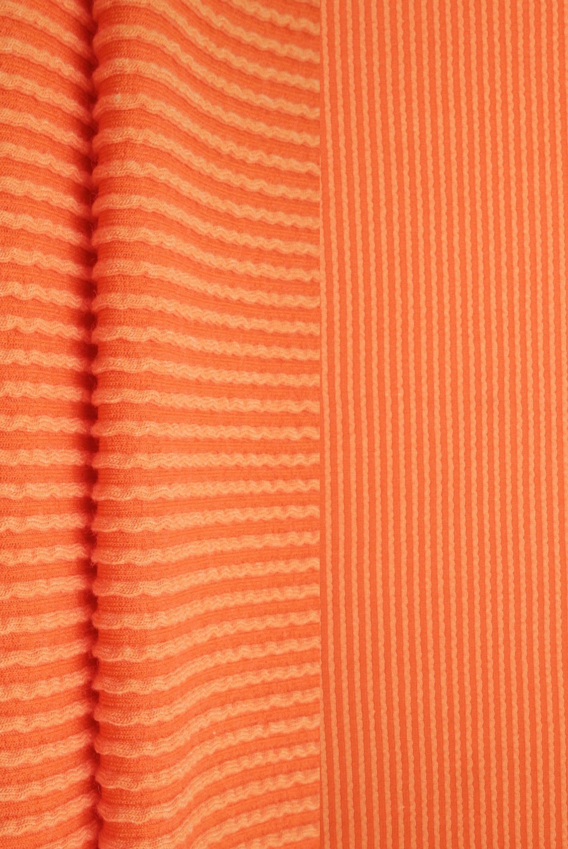 KNT4463 ORANGE BODYSUIT BOTTOMS CAMI DOUBLE KNIT DRESS JACQUARD LOUNGEWEAR NO-PRINT ORANGE PANTS POLYESTER RAYON RIB SOLID SPANDEX STRETCH SWEATER T-SHIRT URBAN