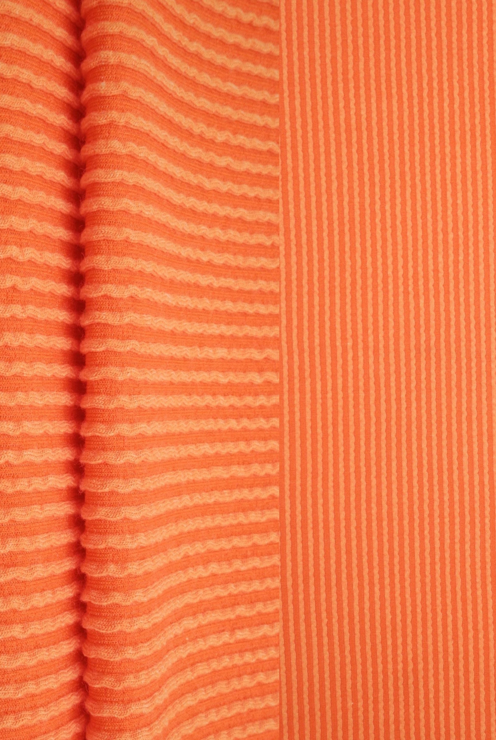 Jacquard Double Knit Rib Stretch Fabric - KNT4463