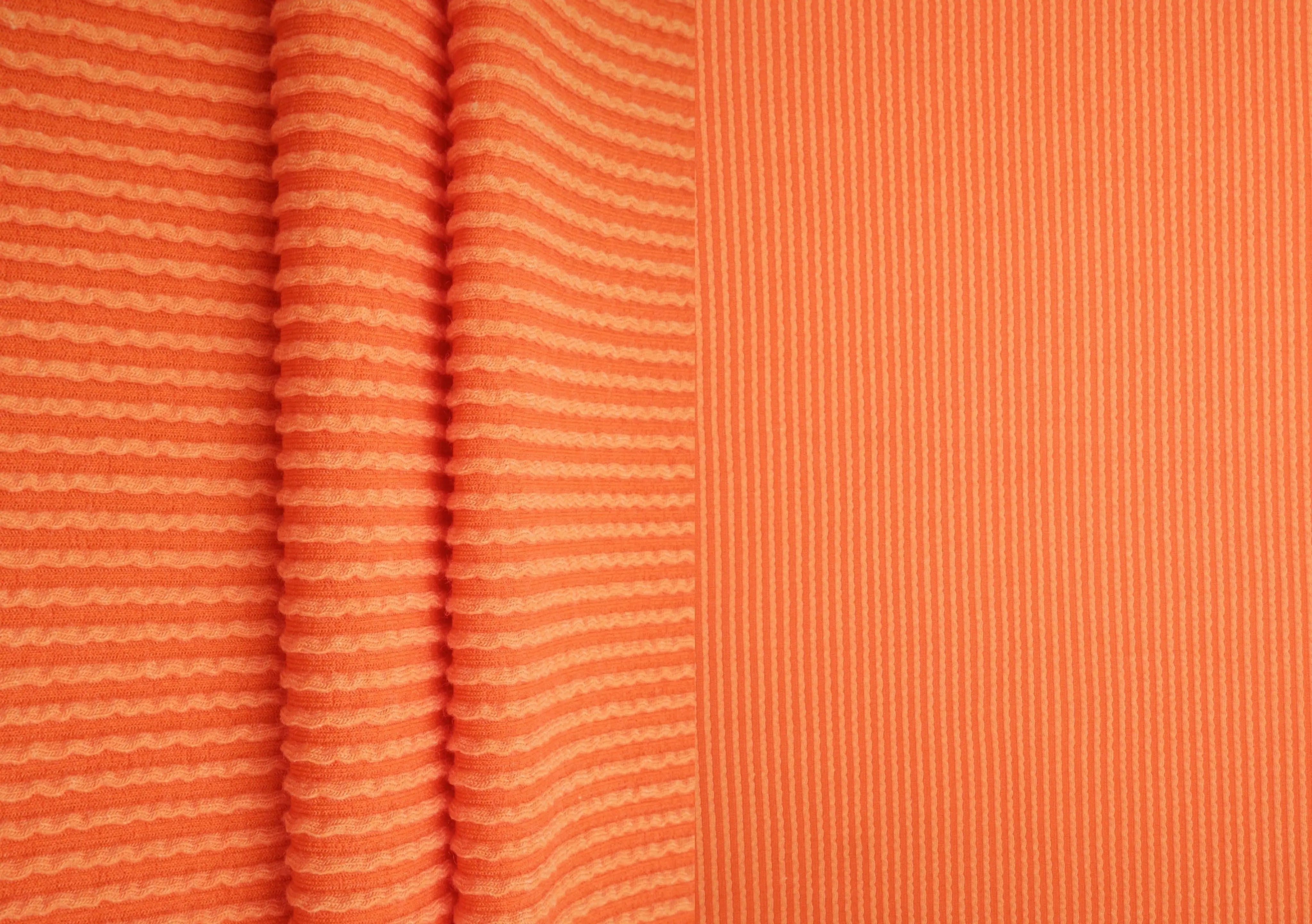 KNT4463 ORANGE BODYSUIT BOTTOMS CAMI DOUBLE KNIT DRESS JACQUARD LOUNGEWEAR NO-PRINT ORANGE PANTS POLYESTER RAYON RIB SOLID SPANDEX STRETCH SWEATER T-SHIRT URBAN