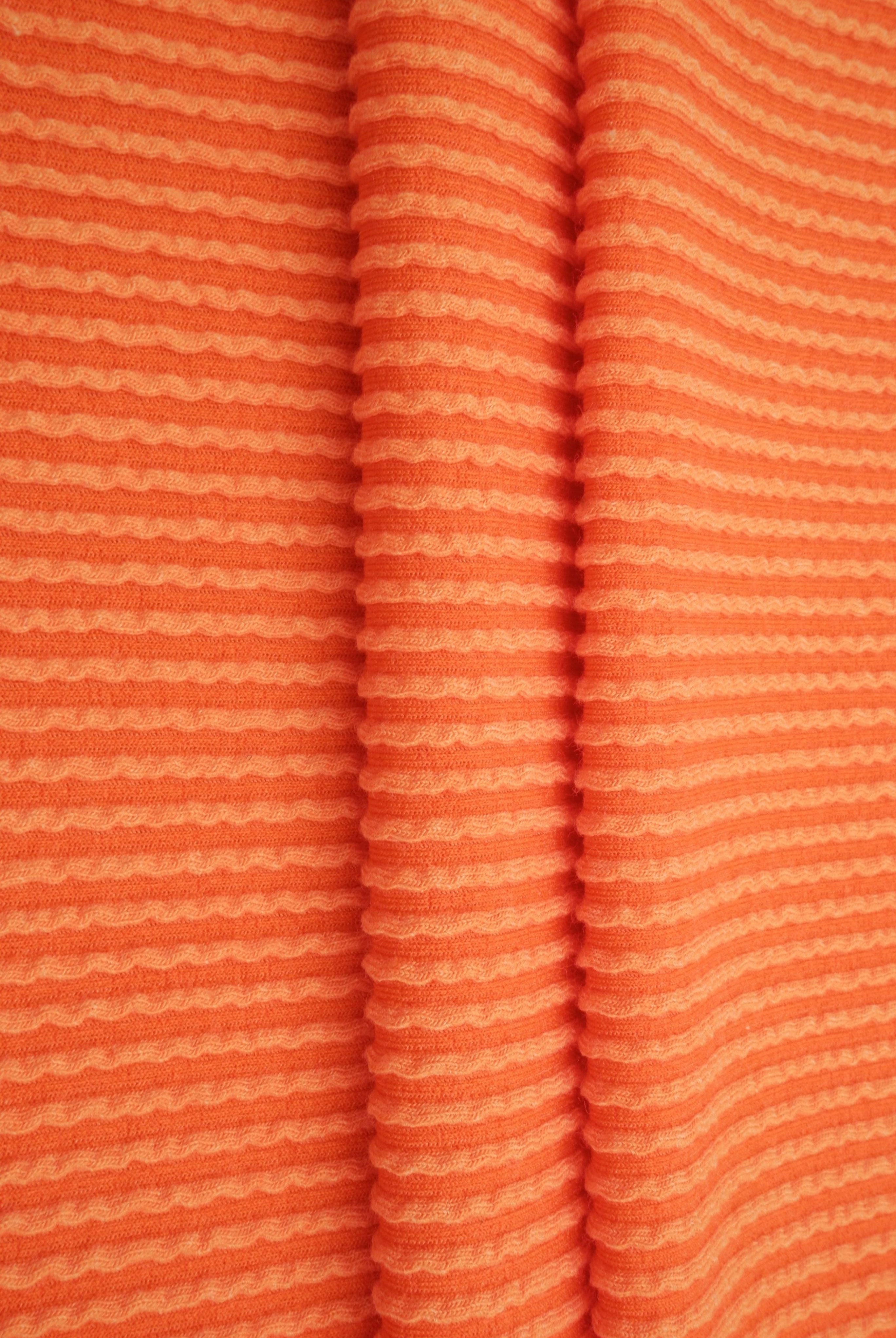 Jacquard Double Knit Rib Stretch Fabric - KNT4463