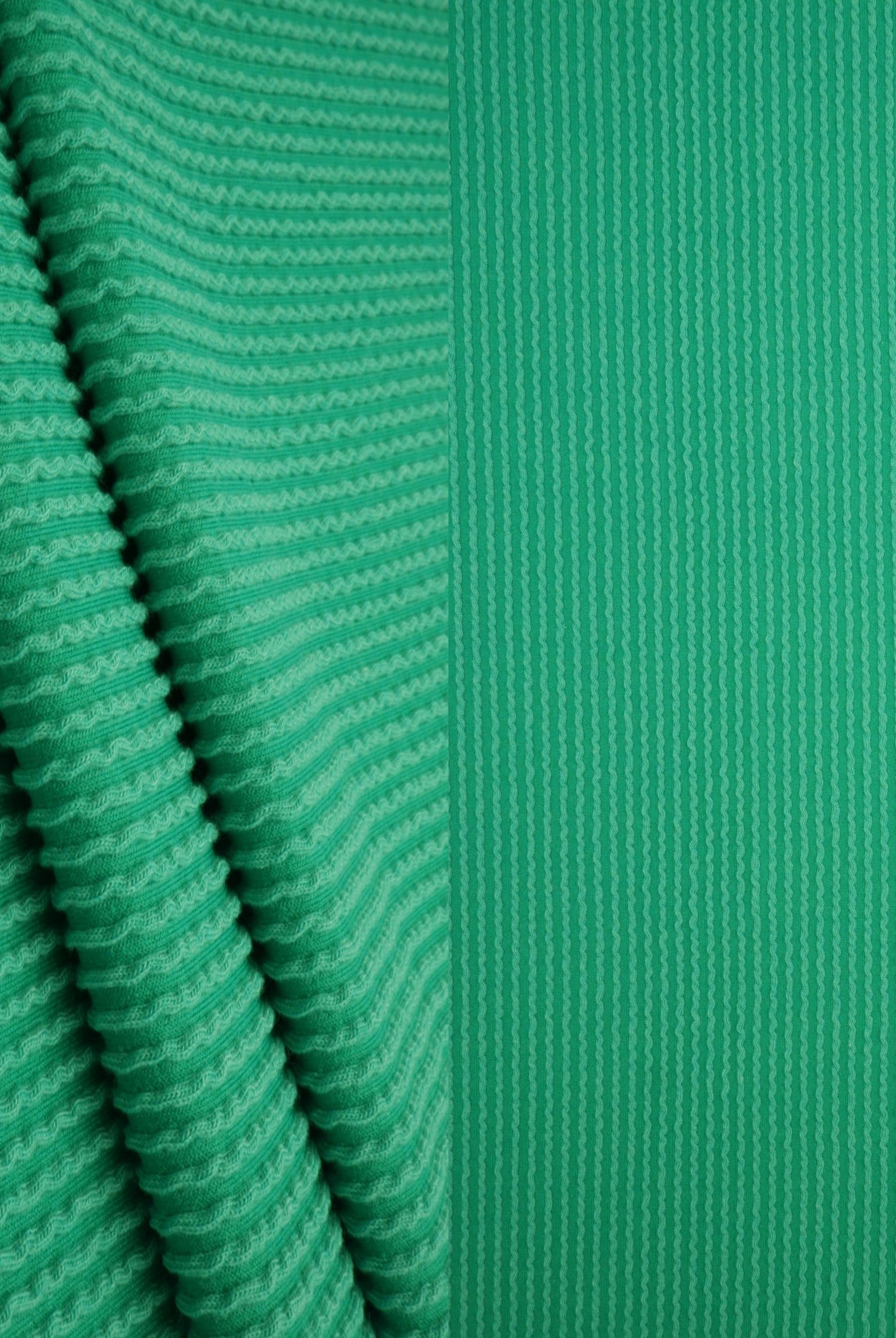 KNT4463 GREEN BODYSUIT BOTTOMS CAMI DOUBLE KNIT DRESS GREEN JACQUARD LOUNGEWEAR NO-PRINT PANTS POLYESTER RAYON RIB SOLID SPANDEX STRETCH SWEATER T-SHIRT URBAN