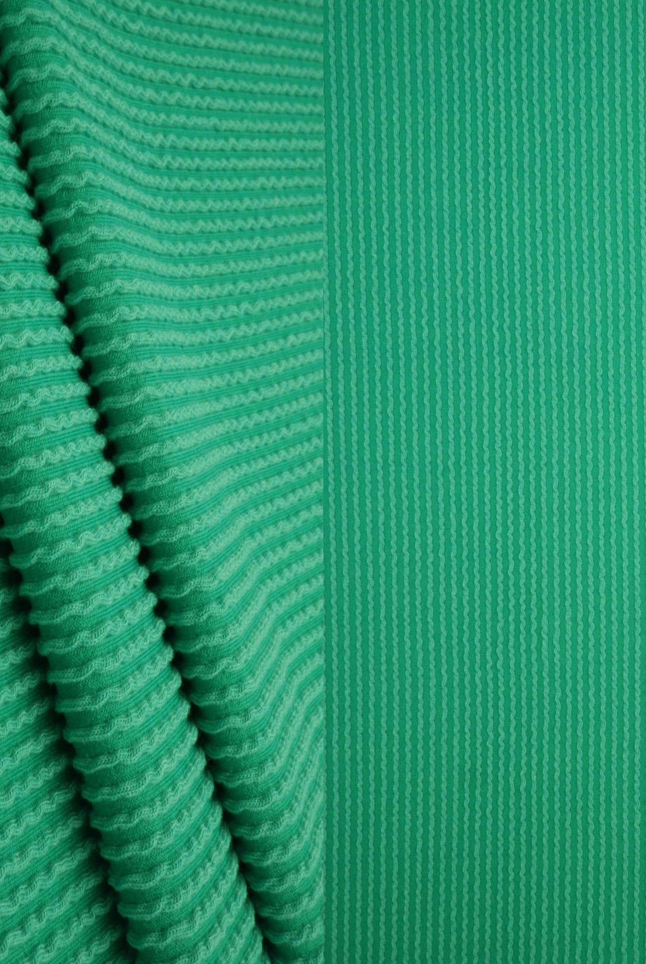 Jacquard Double Knit Rib Stretch Fabric - KNT4463