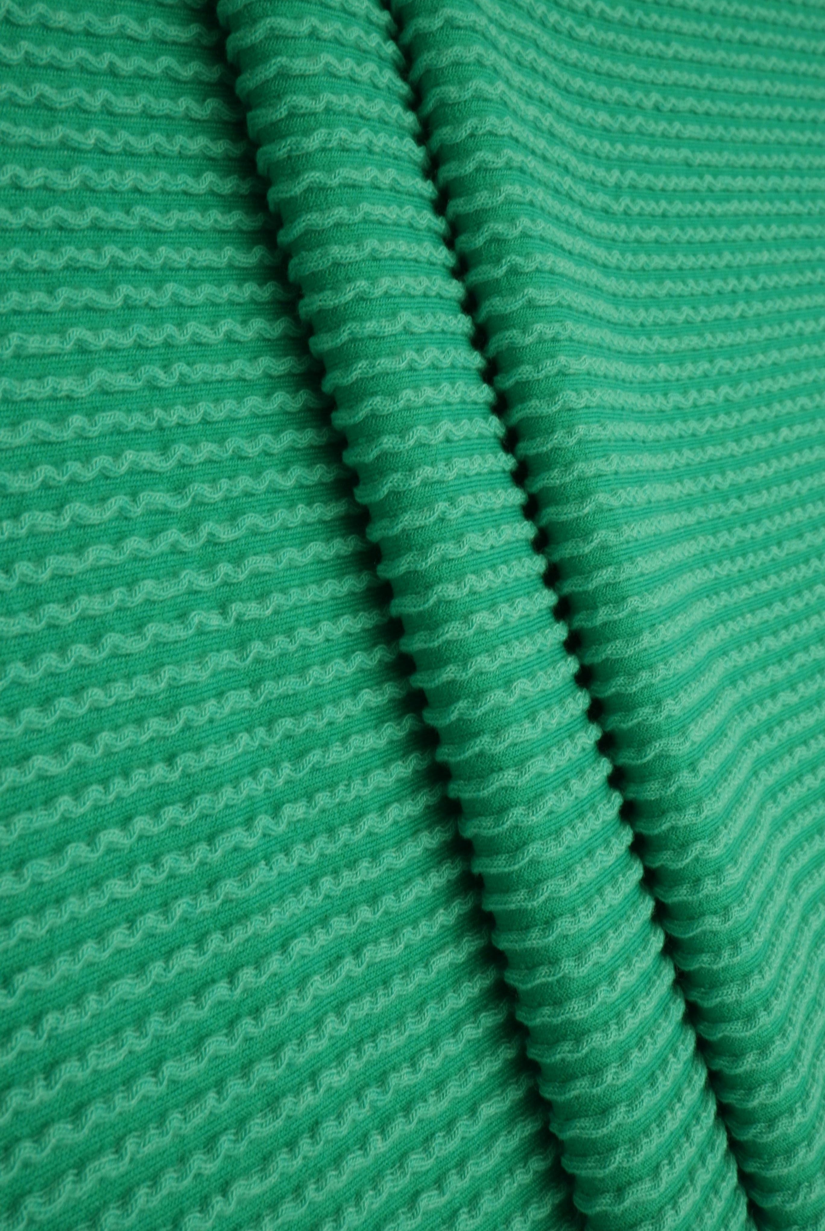 Jacquard Double Knit Rib Stretch Fabric - KNT4463