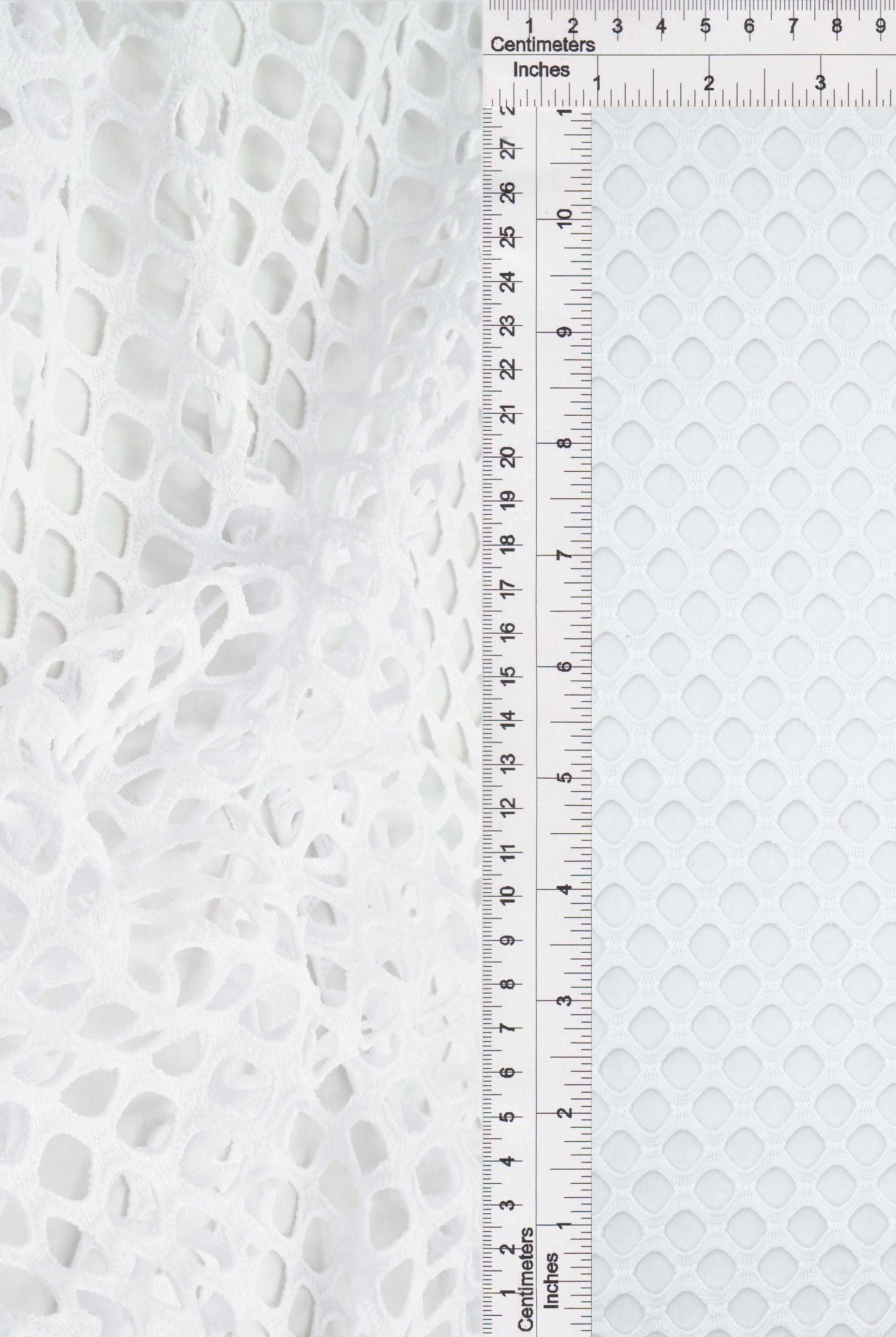 Big Fishnet Mesh Stretch Fabric Solid - MESH-4472