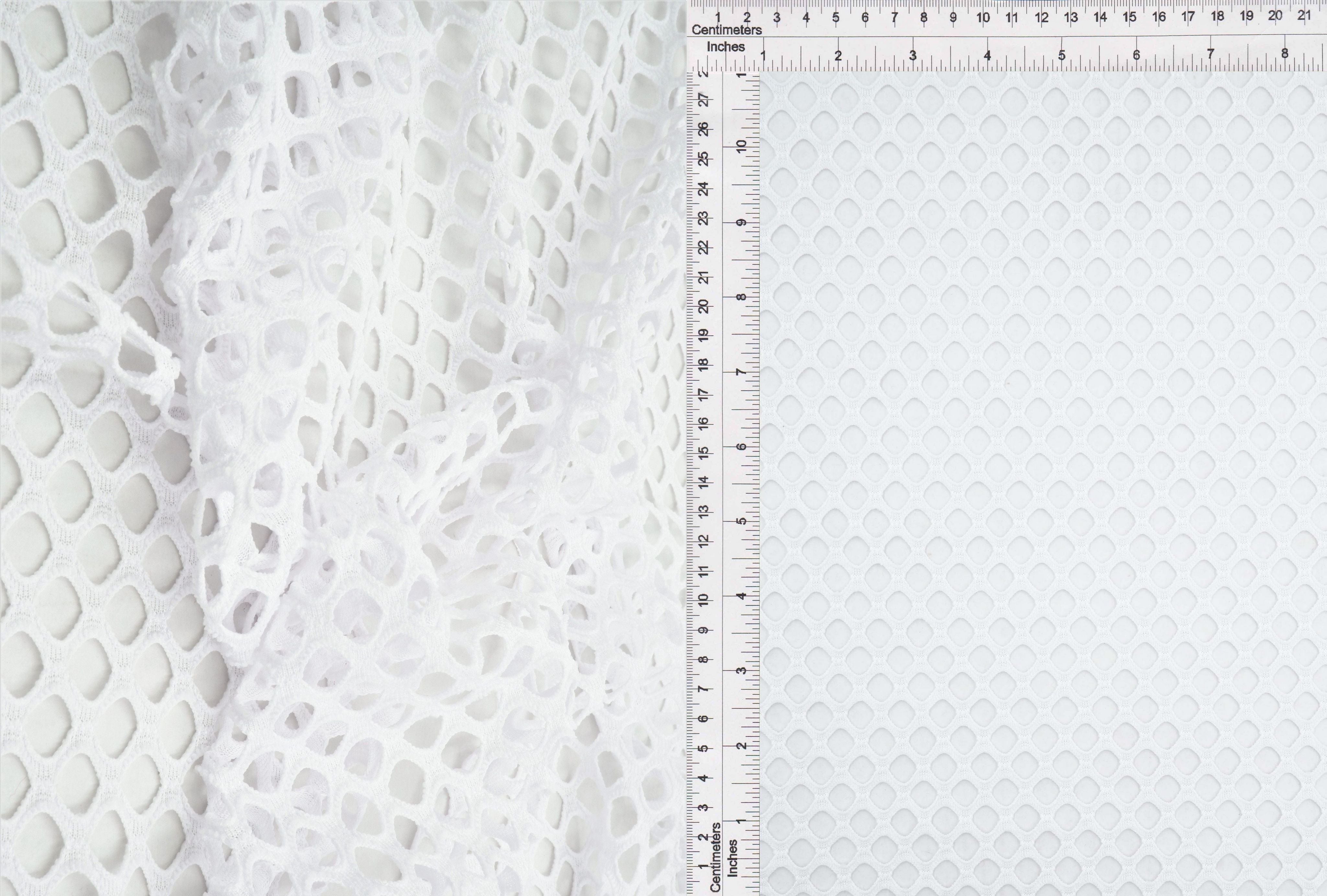 Big Fishnet Mesh Stretch Fabric Solid - MESH-4472