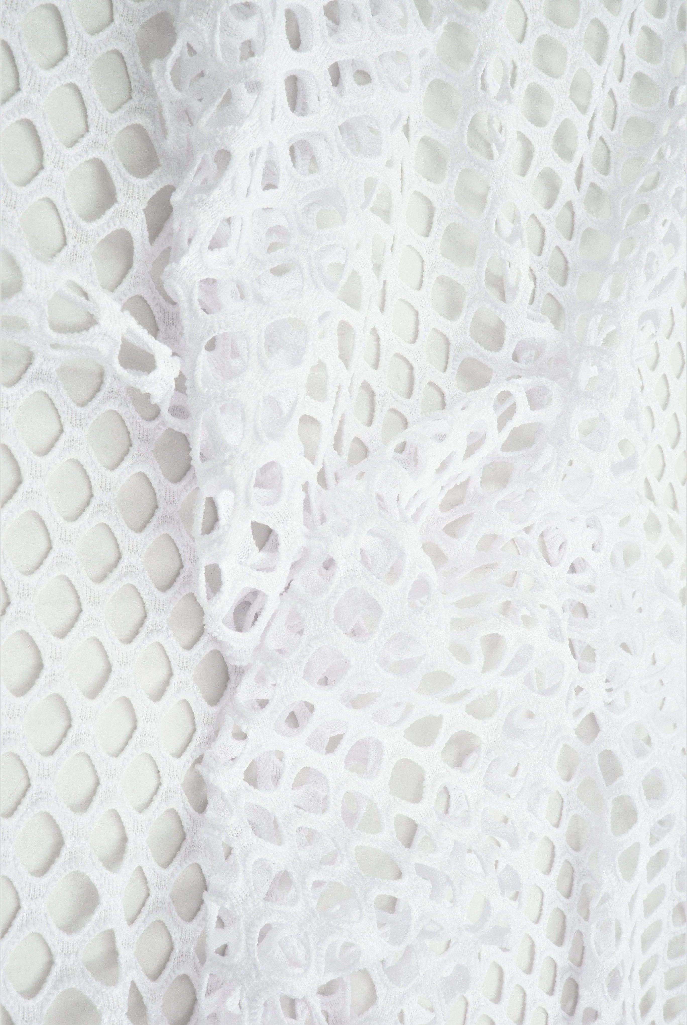 Big Fishnet Mesh Stretch Fabric Solid - MESH-4472