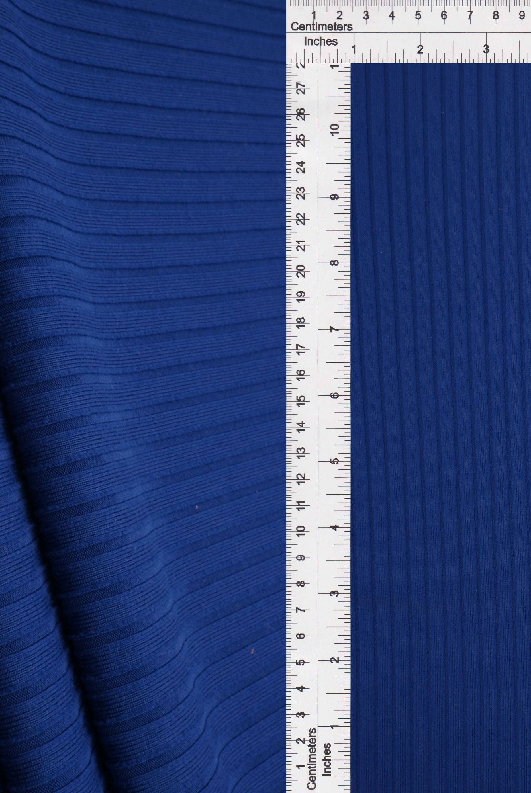Rib Solid Stretch Knit Fabric - KNT4135