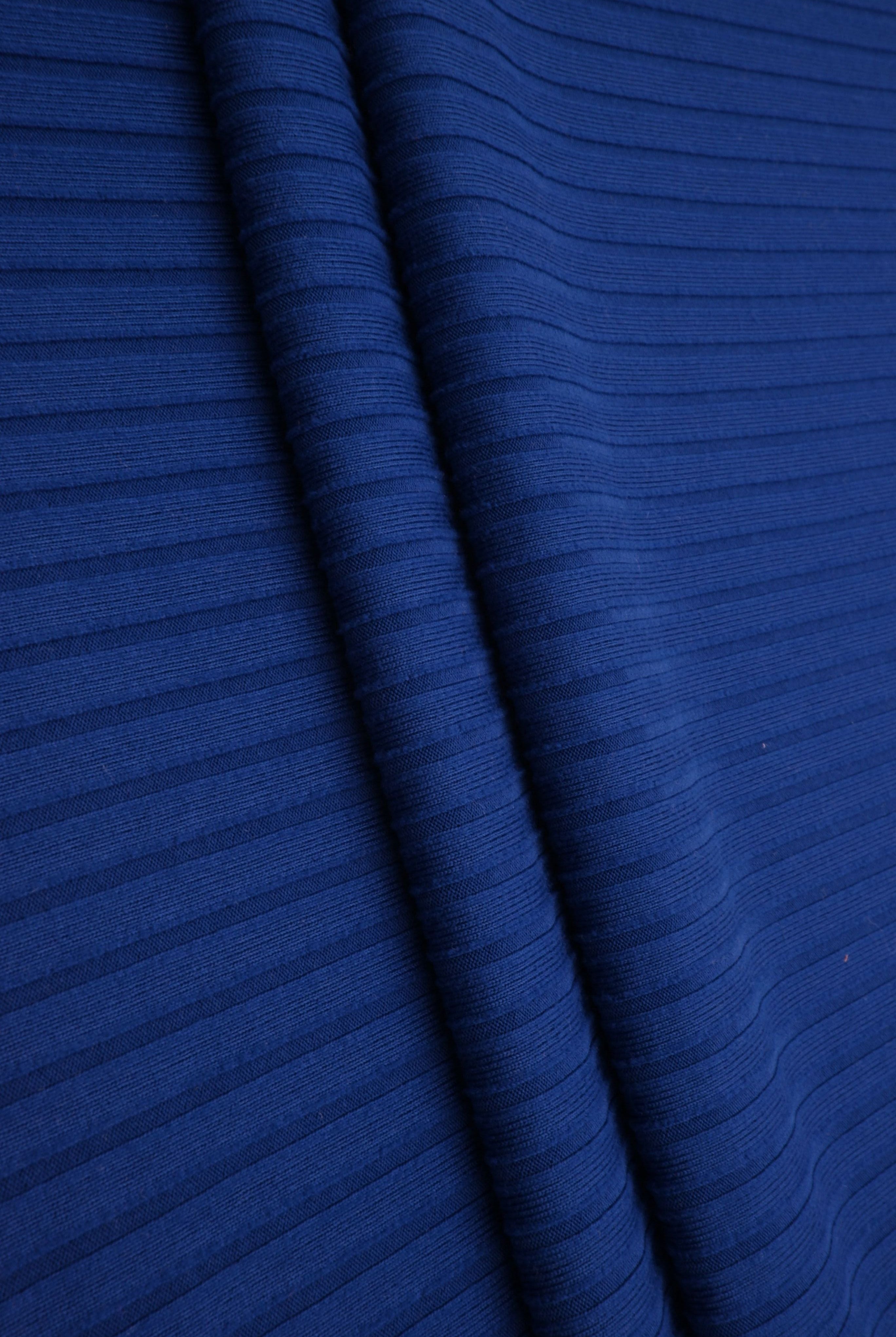 Rib Solid Stretch Knit Fabric - KNT4135