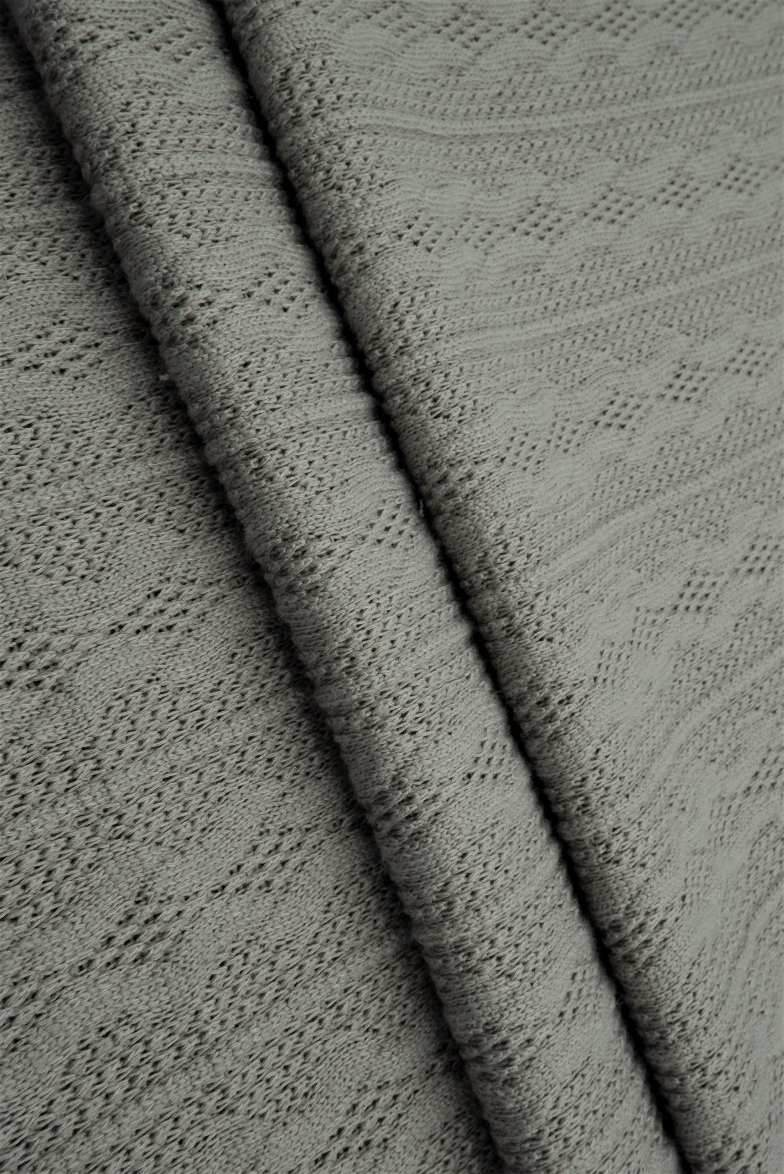 KNT4422 GREY BOTTOMS CAMI DRESS GREY JACQUARD KNIT NO-PRINT OUTERWEAR POLYESTER SOLID SPANDEX STRETCH SWEATER TUNICS