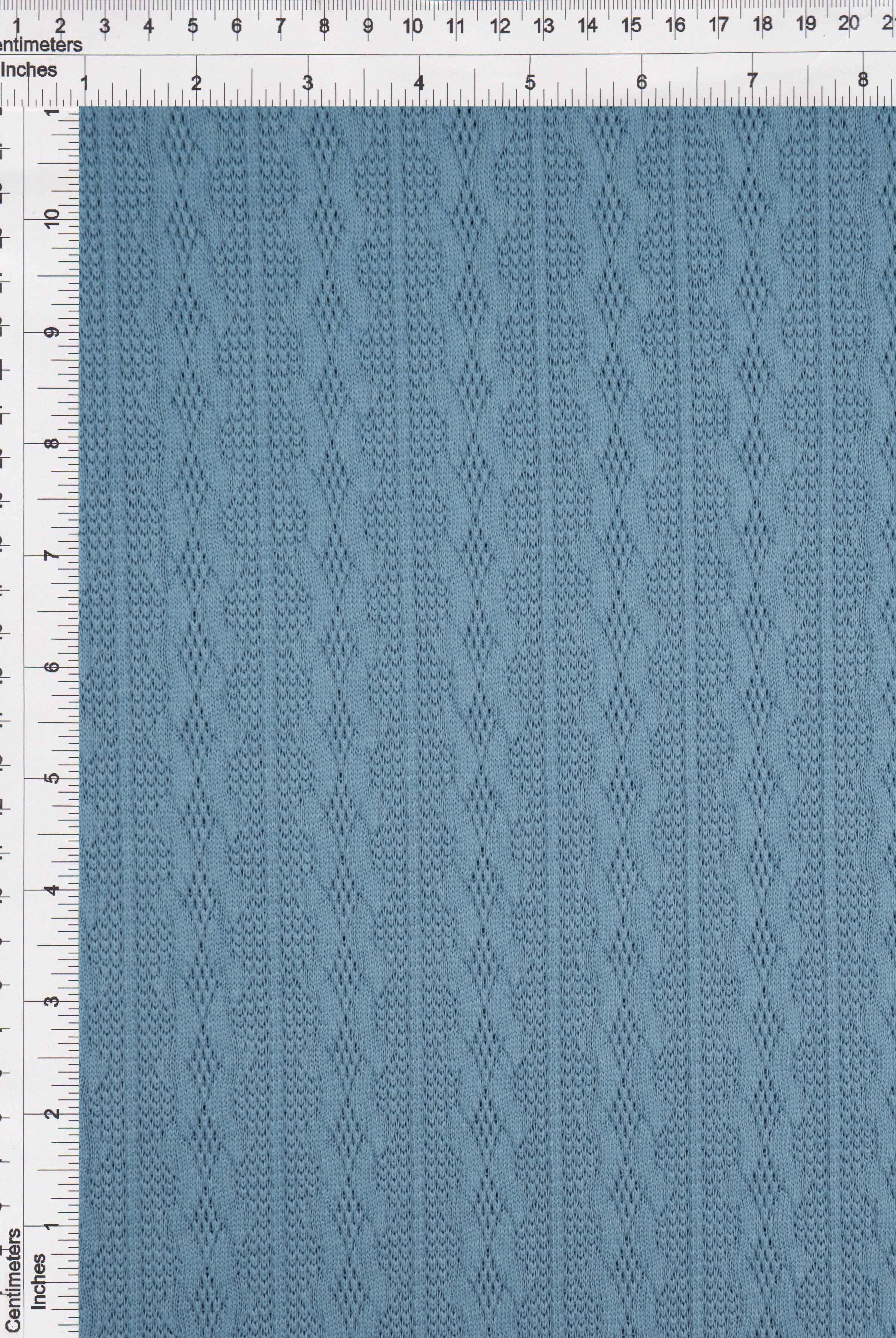 KNT4422 CHAMBRAY BLUE BOTTOMS CAMI DRESS JACQUARD KNIT NO-PRINT OUTERWEAR POLYESTER SOLID SPANDEX STRETCH SWEATER TUNICS