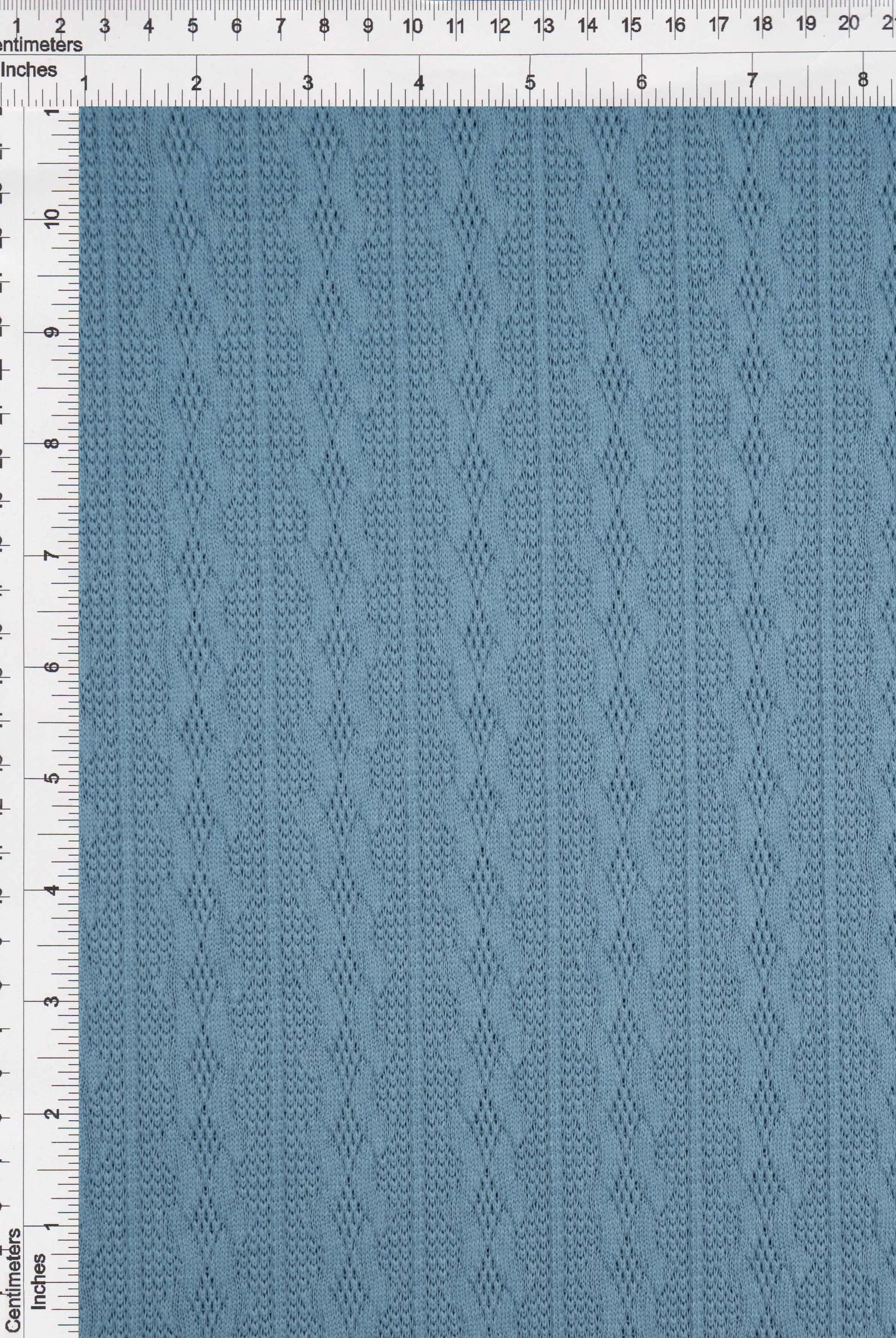 KNT4422 CHAMBRAY BLUE BOTTOMS CAMI DRESS JACQUARD KNIT NO-PRINT OUTERWEAR POLYESTER SOLID SPANDEX STRETCH SWEATER TUNICS