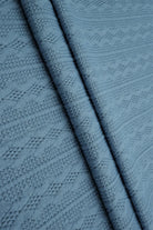 KNT4422 CHAMBRAY BLUE BOTTOMS CAMI DRESS JACQUARD KNIT NO-PRINT OUTERWEAR POLYESTER SOLID SPANDEX STRETCH SWEATER TUNICS