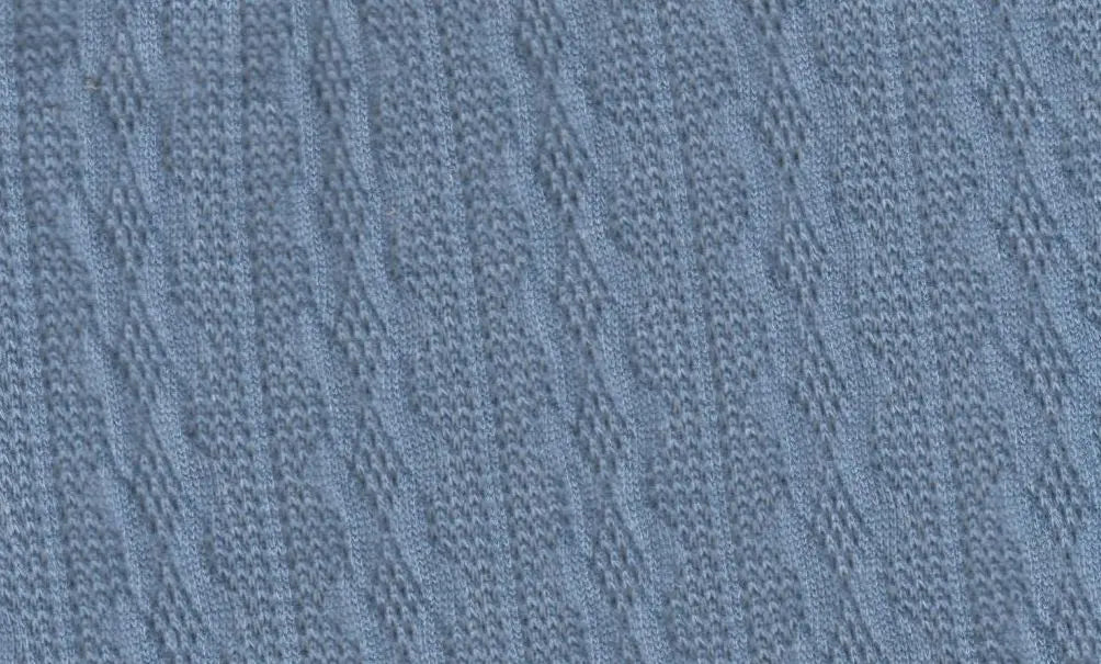 KNT4422 CHAMBRAY BLUE BOTTOMS CAMI DRESS JACQUARD KNIT NO-PRINT OUTERWEAR POLYESTER SOLID SPANDEX STRETCH SWEATER TUNICS