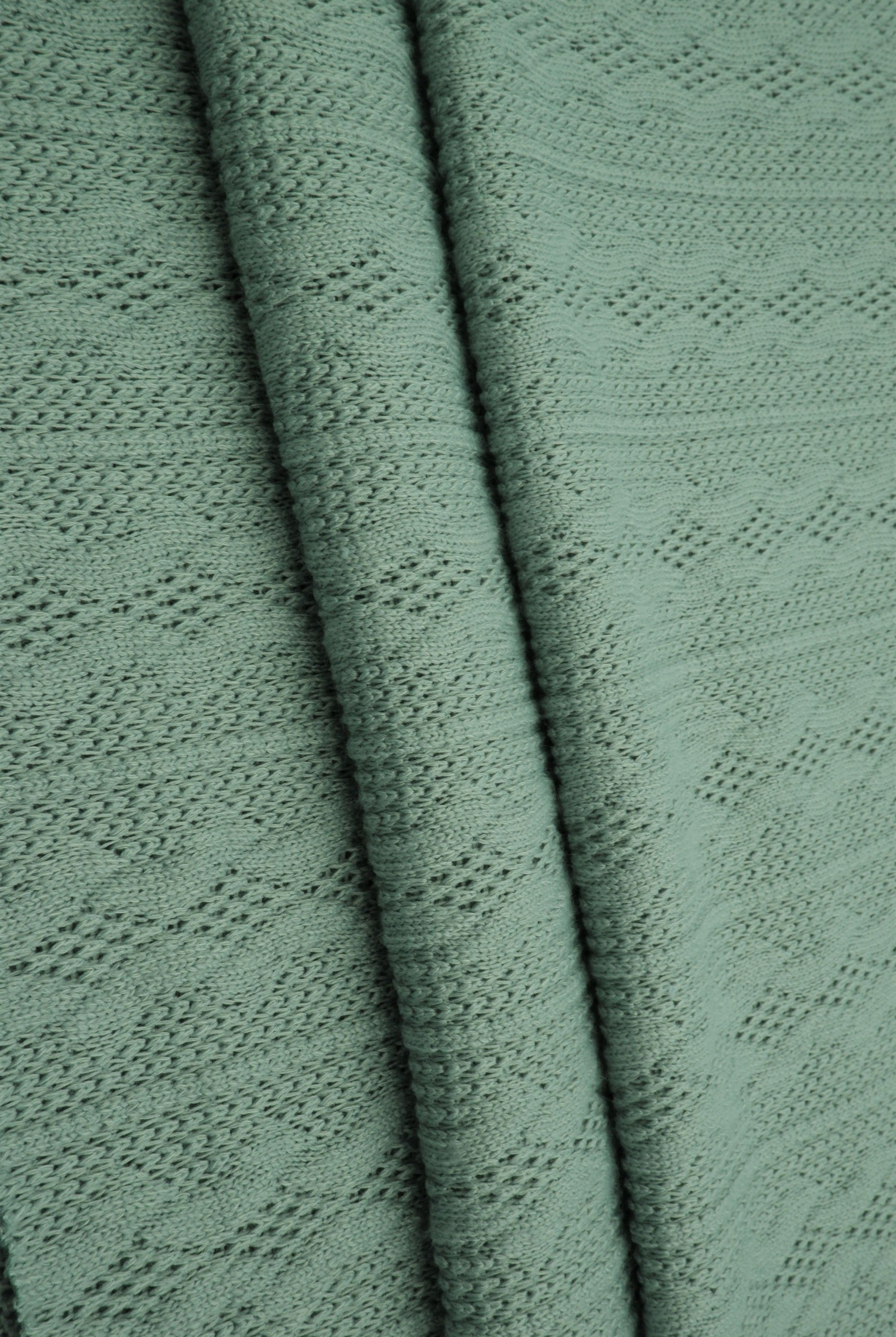 KNT4422 SAGE DUSTY BOTTOMS CAMI DRESS GREEN JACQUARD KNIT NO-PRINT OUTERWEAR POLYESTER SOLID SPANDEX STRETCH SWEATER TUNICS