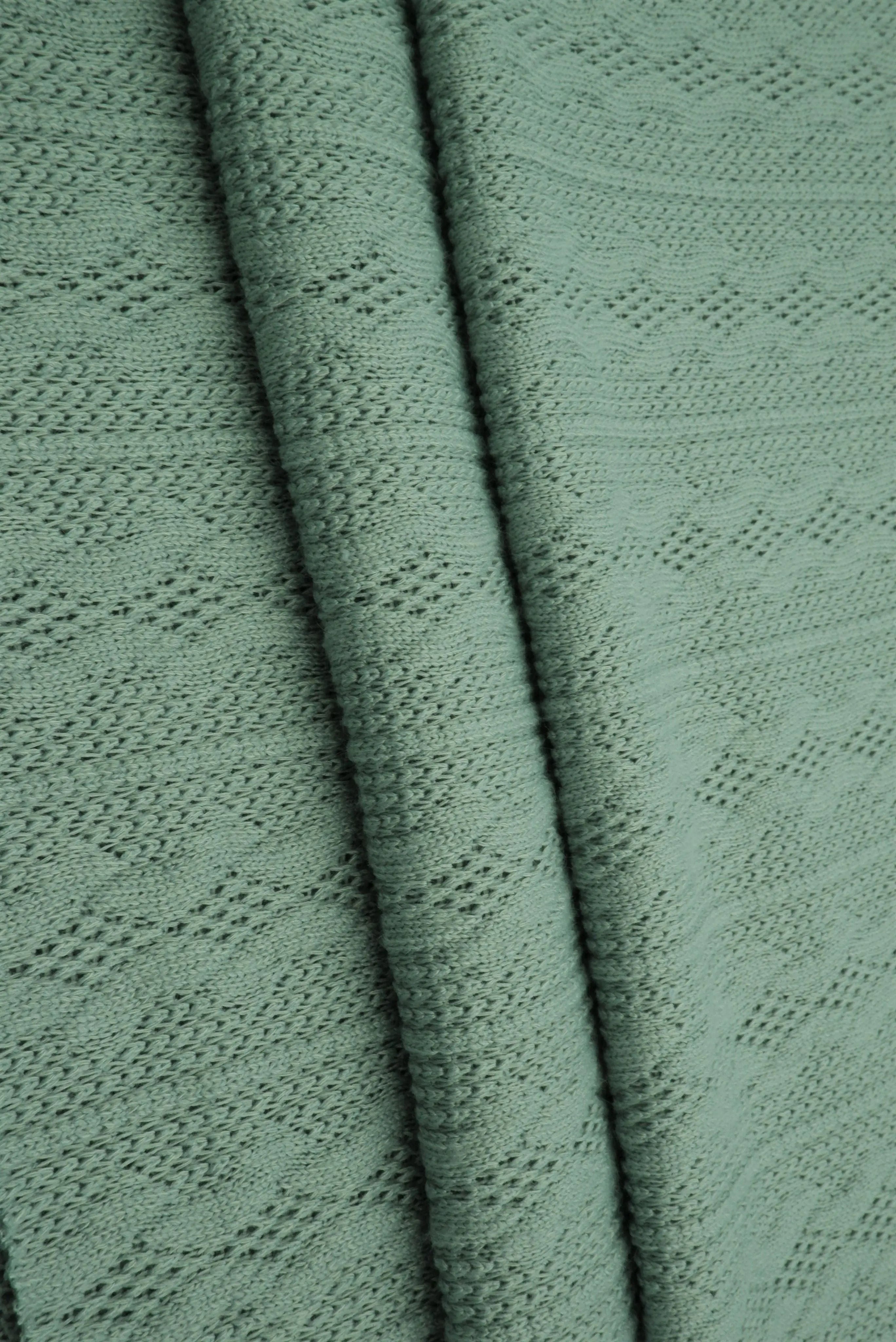 KNT4422 SAGE DUSTY BOTTOMS CAMI DRESS GREEN JACQUARD KNIT NO-PRINT OUTERWEAR POLYESTER SOLID SPANDEX STRETCH SWEATER TUNICS