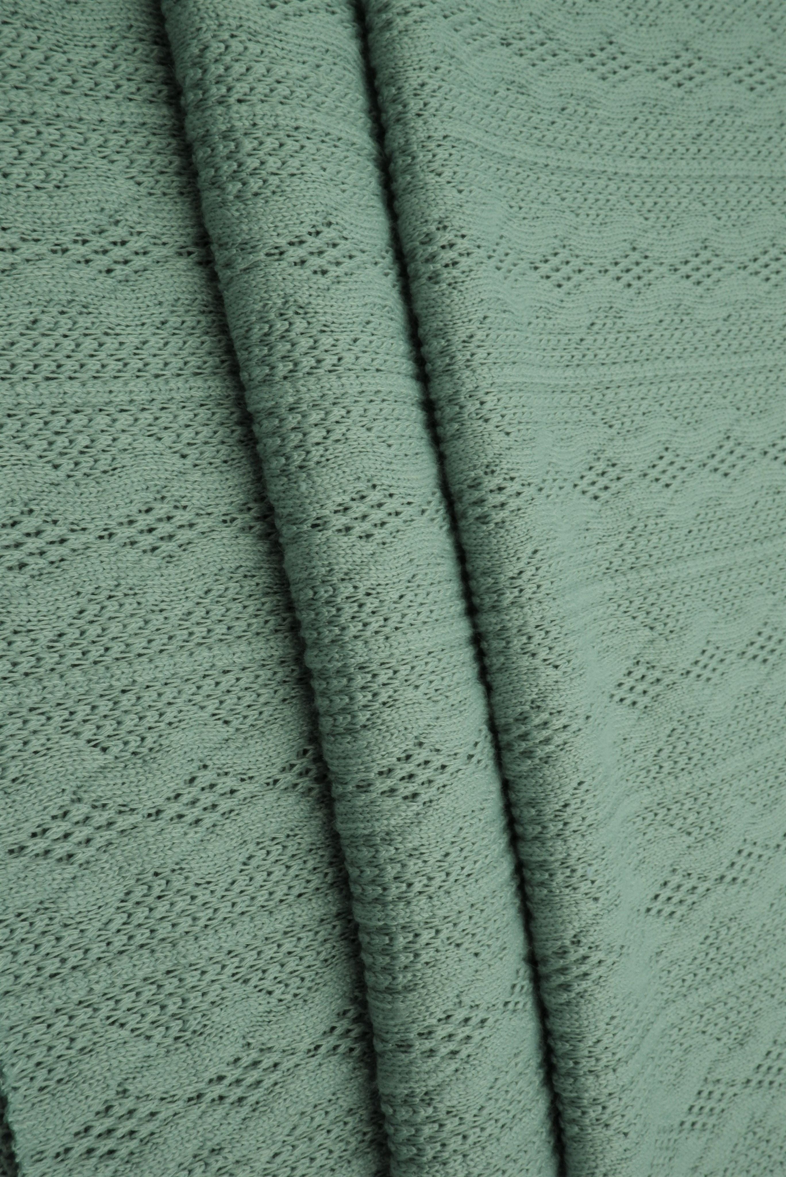 KNT4422 SAGE DUSTY BOTTOMS CAMI DRESS GREEN JACQUARD KNIT NO-PRINT OUTERWEAR POLYESTER SOLID SPANDEX STRETCH SWEATER TUNICS